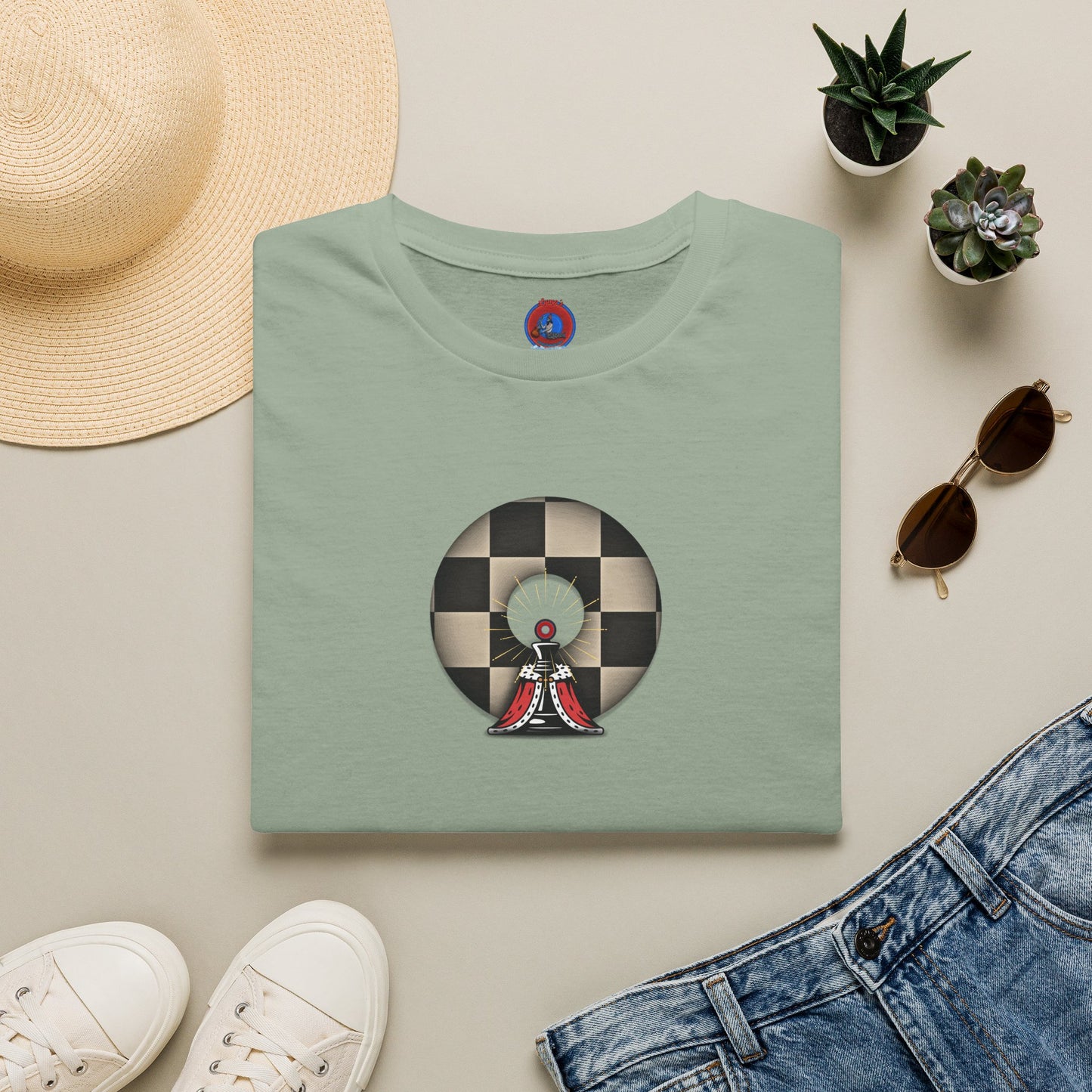 Classic Donut Tee - Unisex Soft-Style - "Bobby Phisher King's Donut no. 95" - chess donut