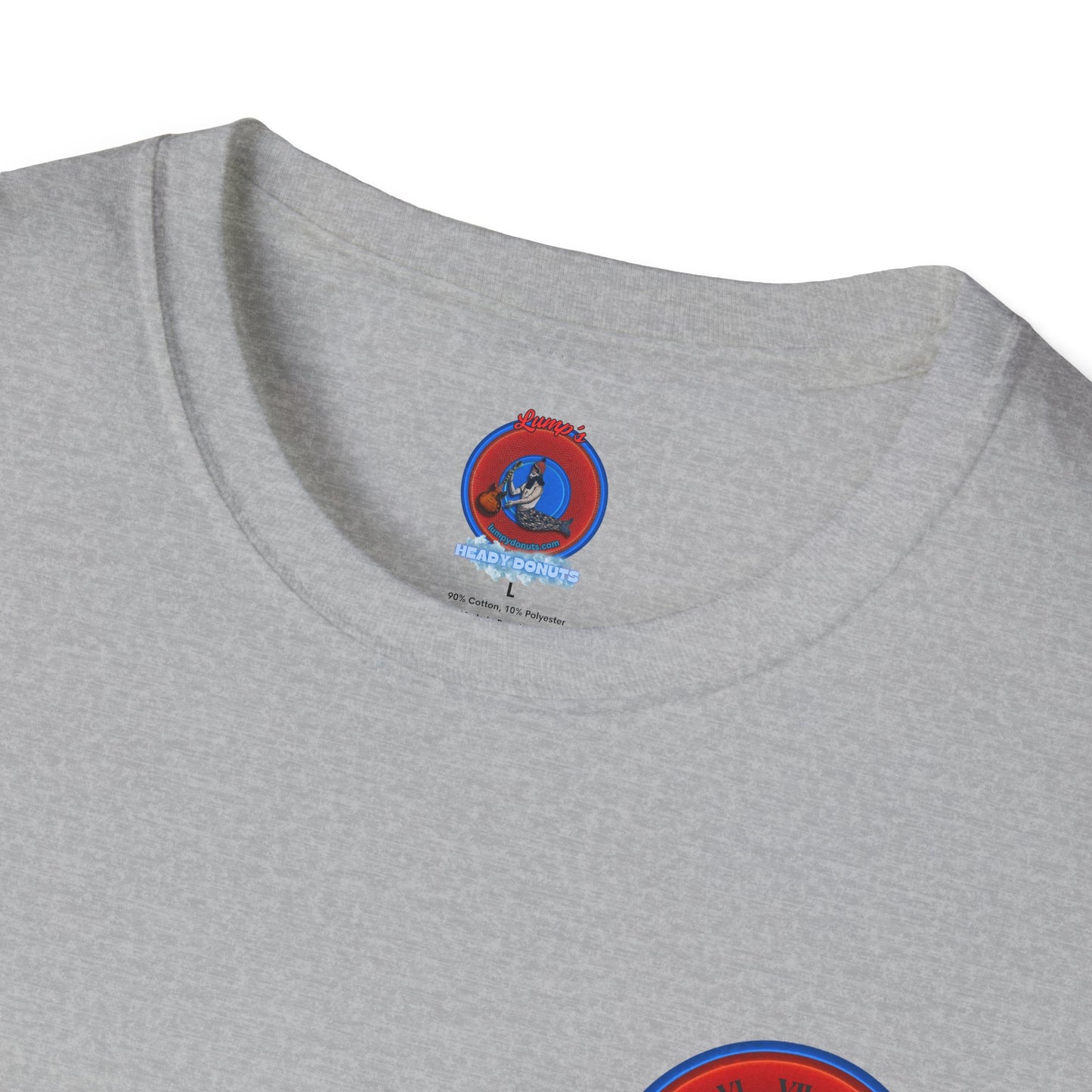 Classic Donut Tee - Unisex Soft-Style - "What time is it? Liquid time." - series 1.0 - red donut