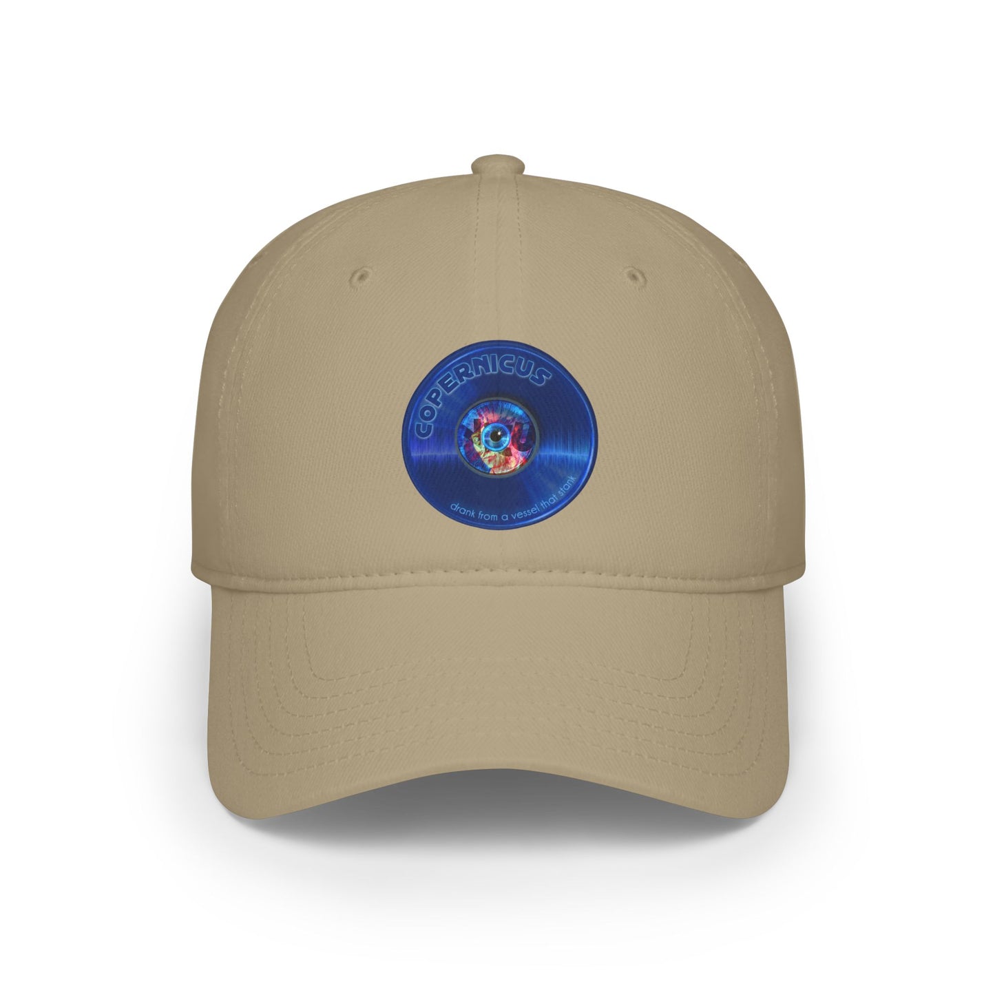 Lumpy Donut Baseball Cap - "Drunken Copernicus Cap" - variant 2 - vivid blue donut w/
