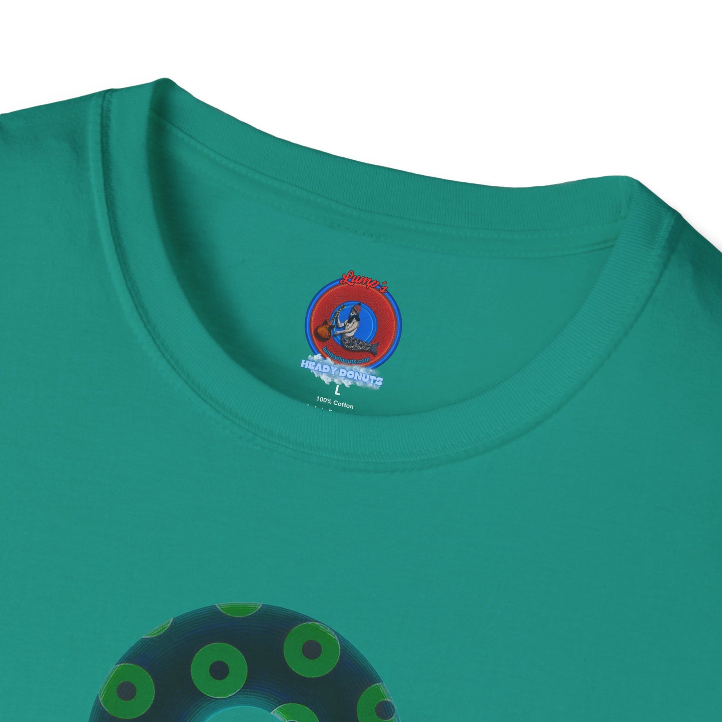 Plain Donuts/Unisex Soft-Style - "Plain Blimpy Paradoxical Donuts" - dark green/light green donuts