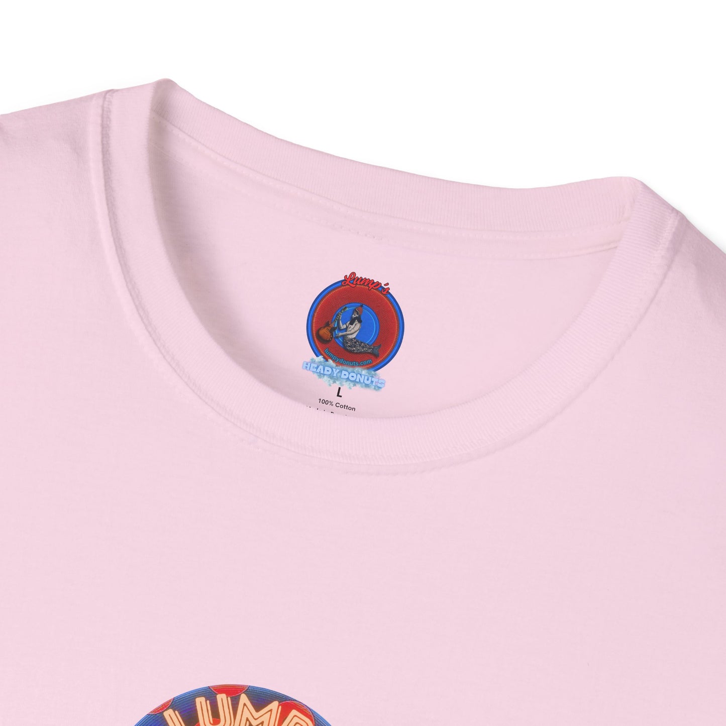 Coffee Traders Tee - Unisex Soft-Style - "Tasty Coffee" - paradoxical donut/rustic red donut - variant 2 - logo front/tasty back