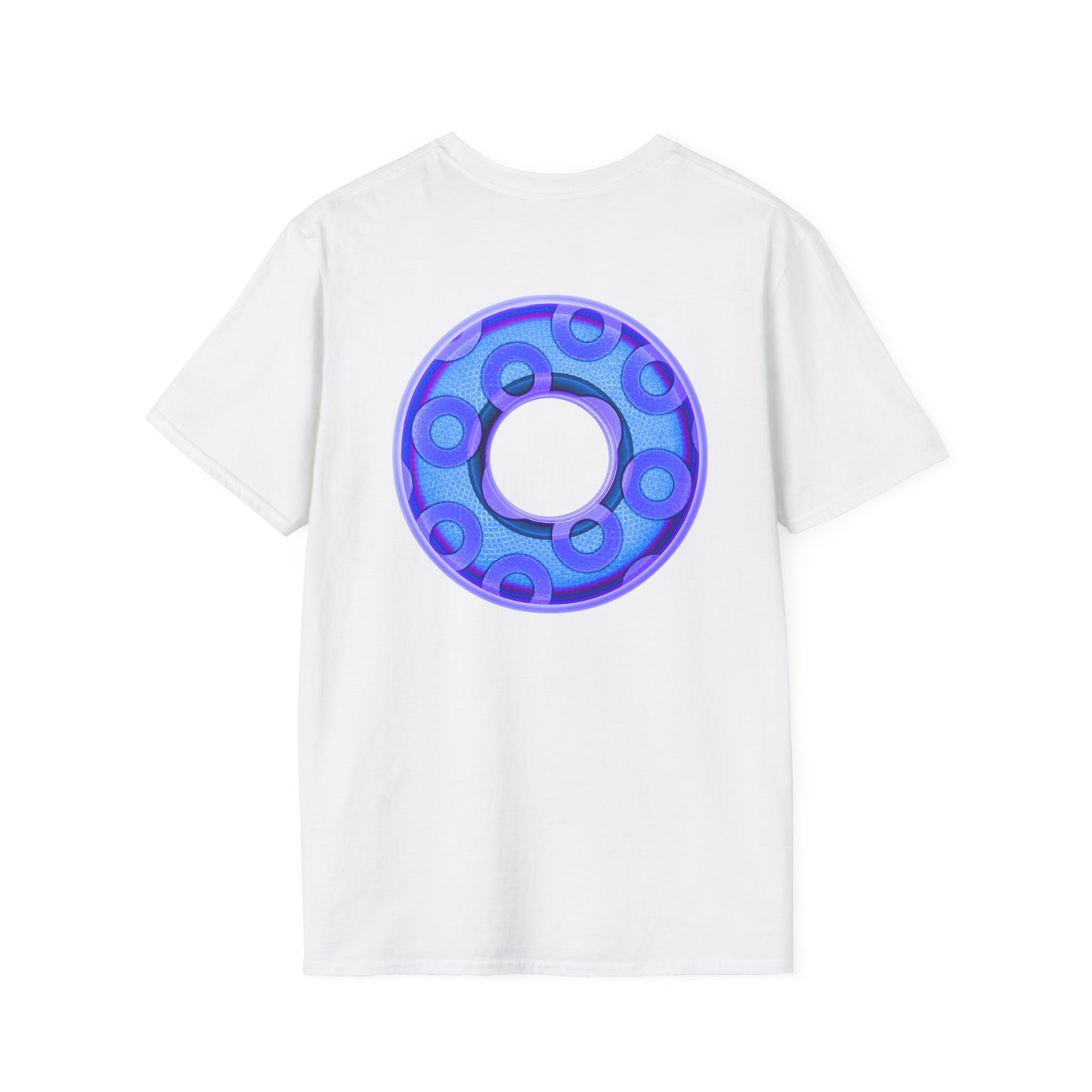 Plain Donuts/Unisex Soft-Style - "Plain Rustic Paradoxical Donuts" - light blue/purple donuts