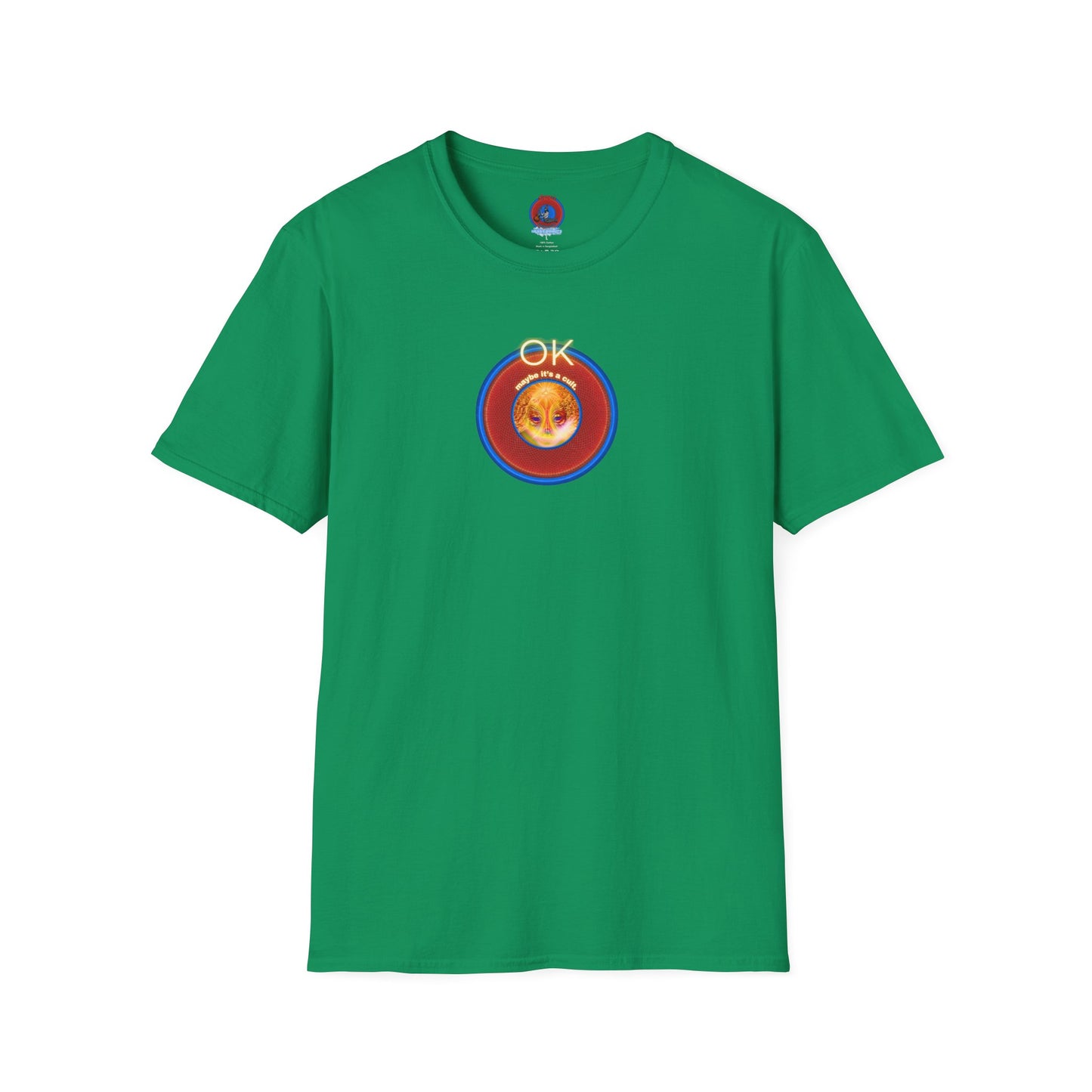 Classic Donut Tee - Unisex Soft-Style - "Donuts: Conjurers of Awesome" - series 1.0  - variant 3 - w/"okay" - red donut
