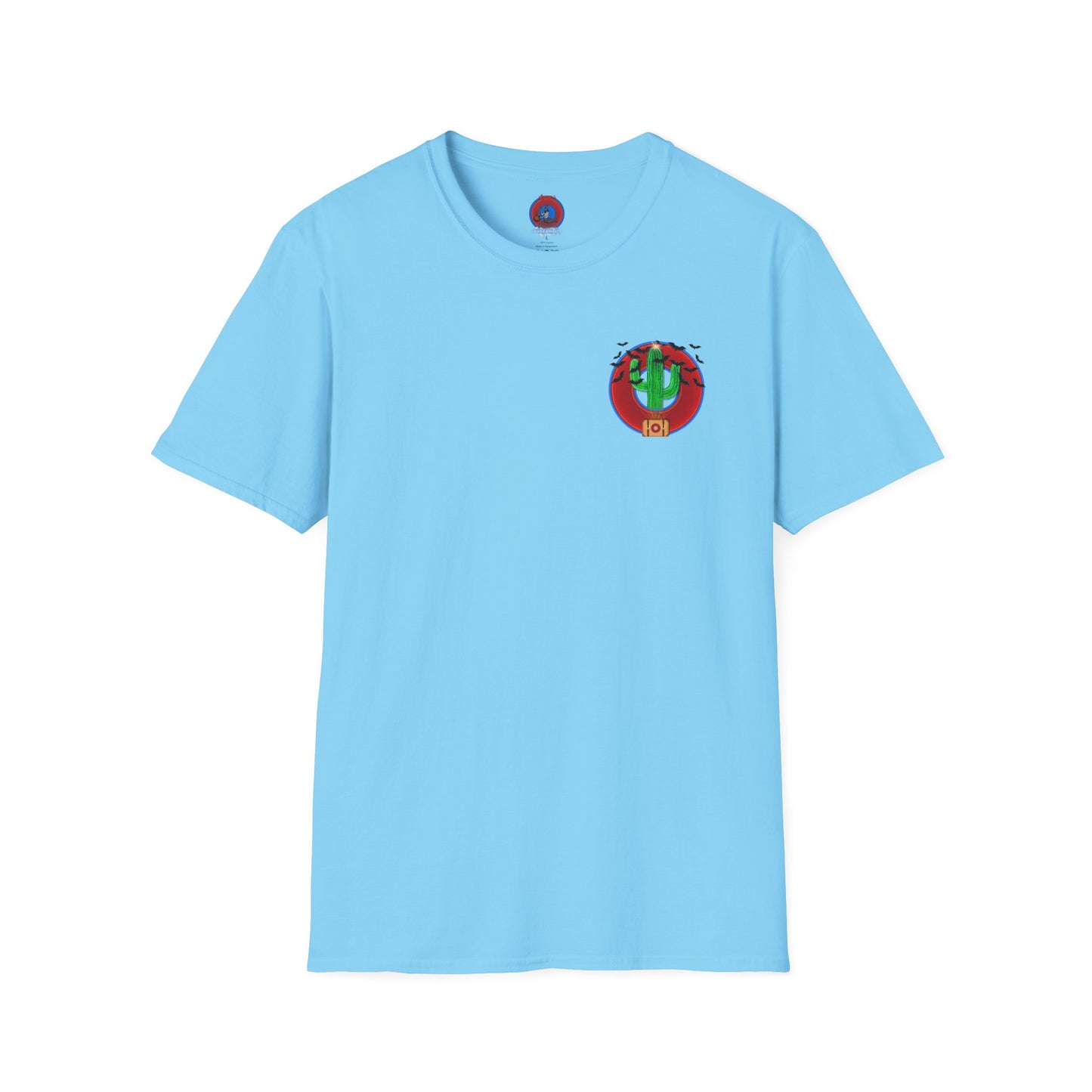 Classic Donut Tee - Unisex Soft-Style - "Raoul Duke's Sinfully Delicious Donut" - vivid red donut