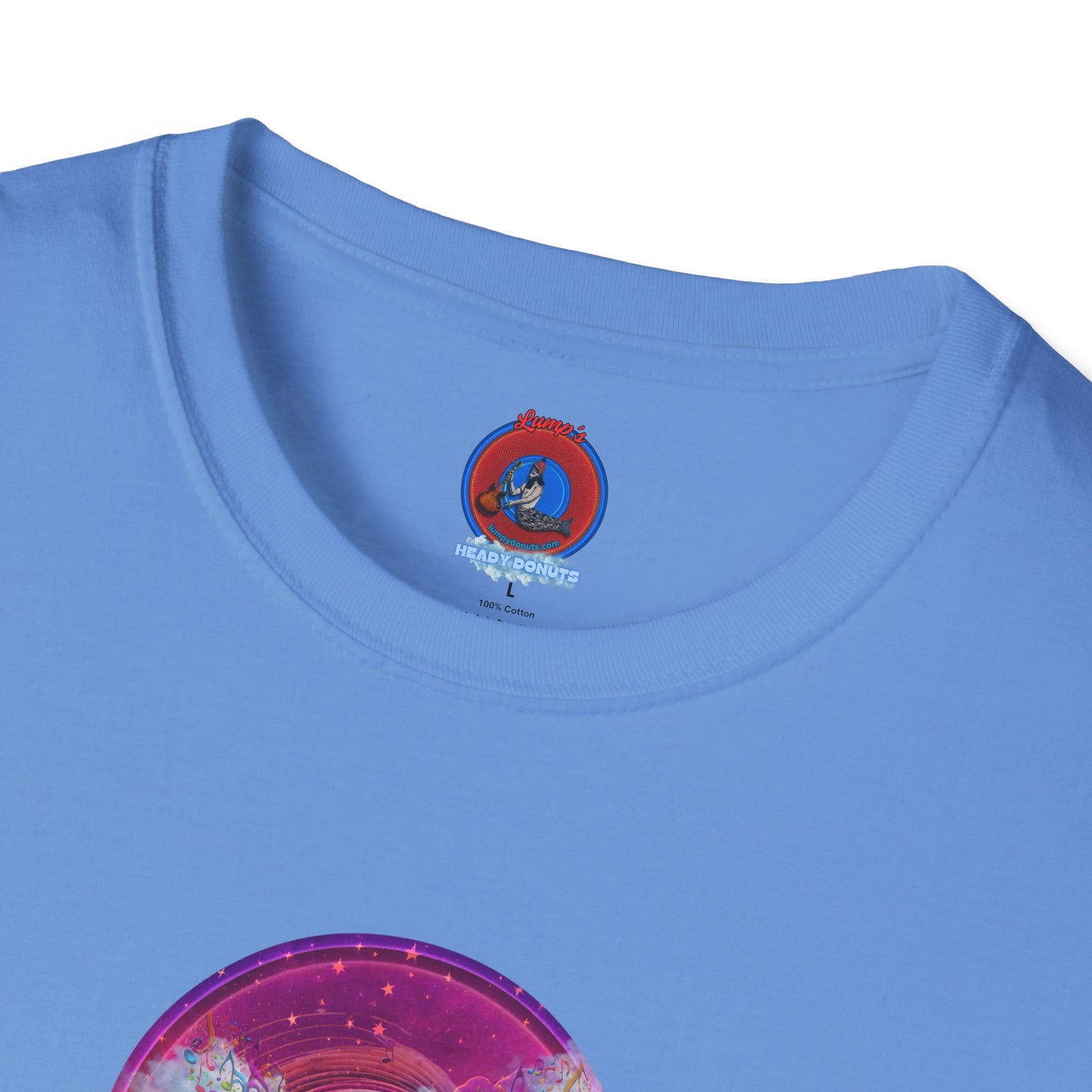 Classic Donut Tee - Unisex Soft-Style - "Pillow Donuts of Cotton" - vivid magenta pic donut