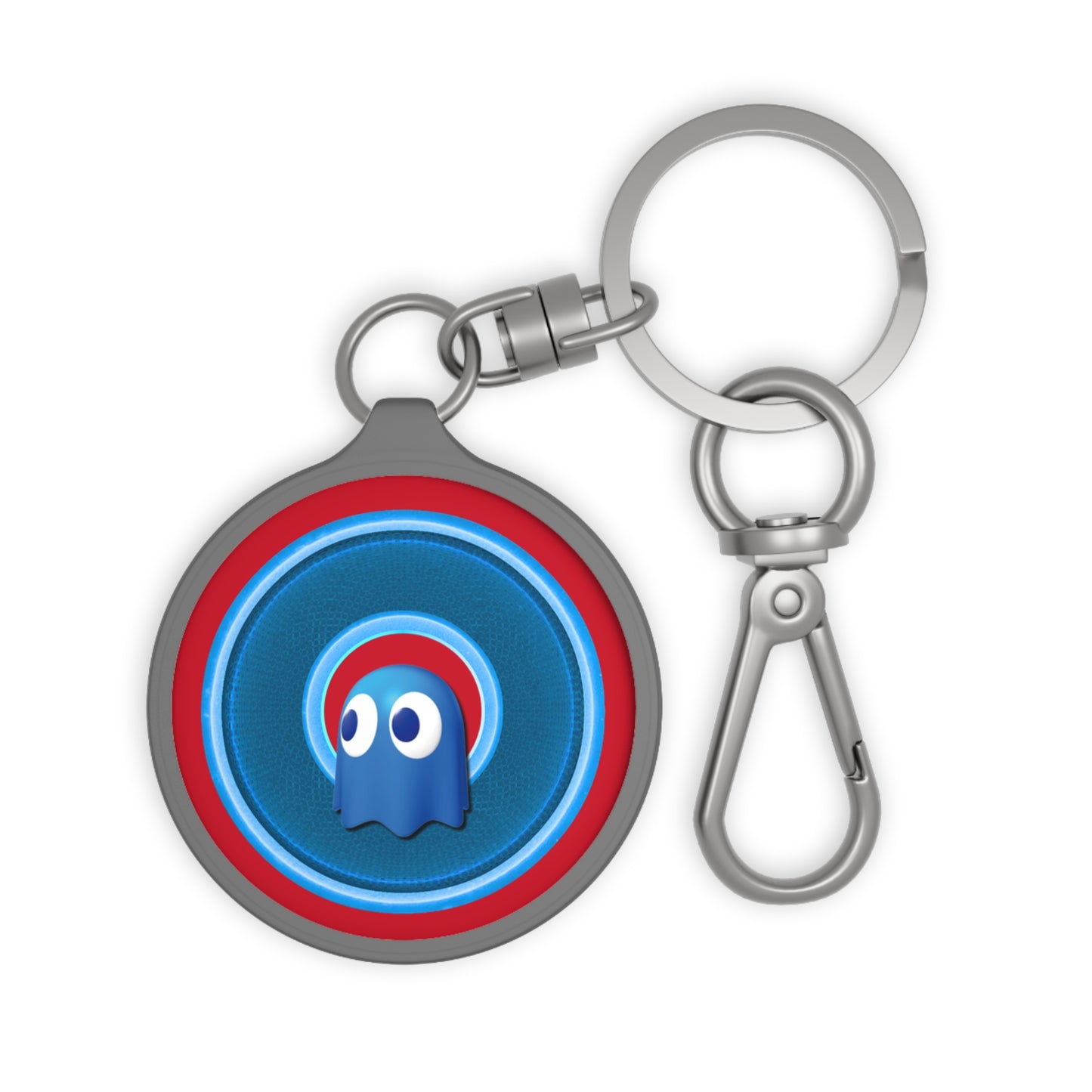 Lumpy Donut Keychain - "The Story of the Donut" - series 1.0 - variant 2 - blue donut