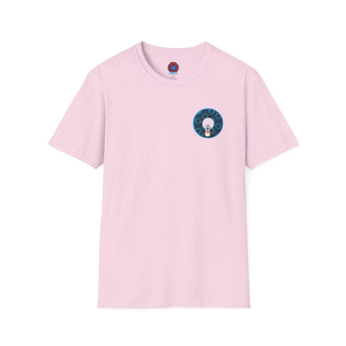 Classic Donut Tee - Unisex Soft-Style - "Wooked Cream - YEMSG Donut " - blue/teal rustic paradox donut - variant 7