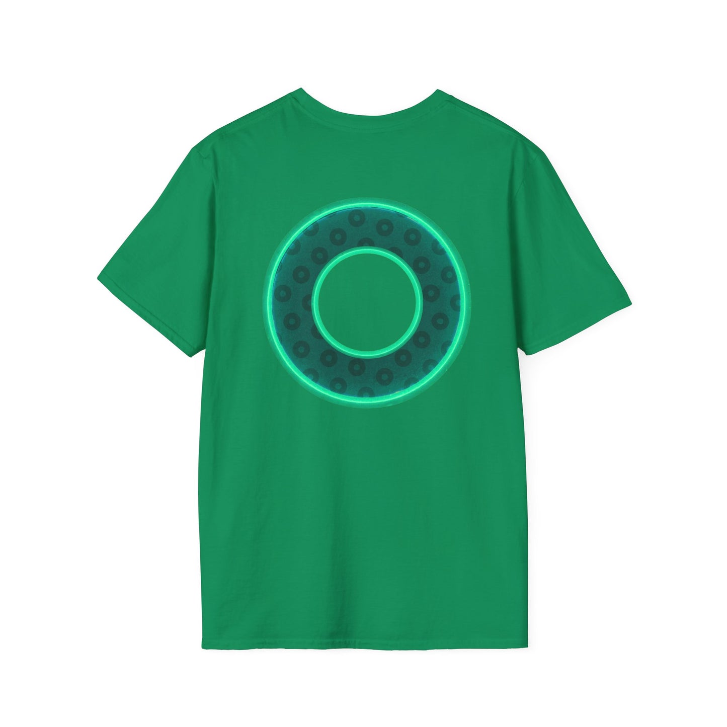 Plain Donuts/Unisex Soft-Style - "Plain Wide Mouthed Paradoxical Donuts" - forest green/mint green donuts