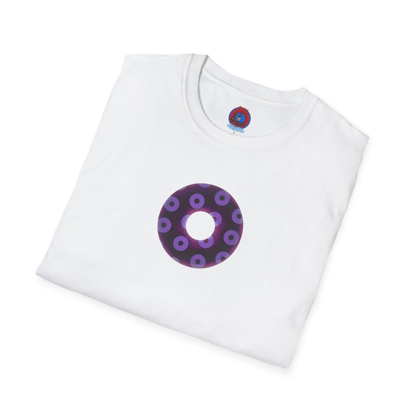 Plain Donuts/Unisex Soft-Style - "Plain Blimpy Paradoxical Donuts" - dark red violet/light purple donuts