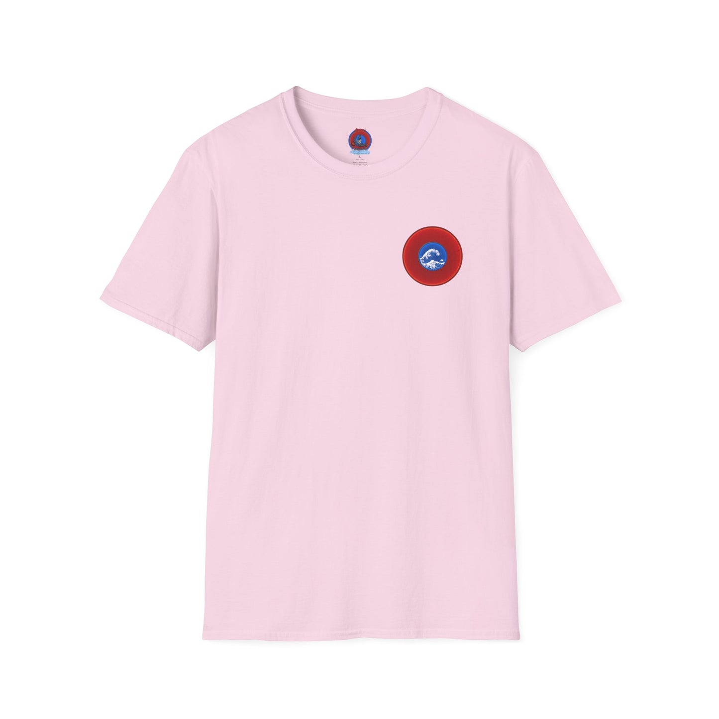 Classic Donut Tee - Unisex Soft-Style - "The Donut that Flows in every Direction" - series 1.0 - variant 1 - red donut
