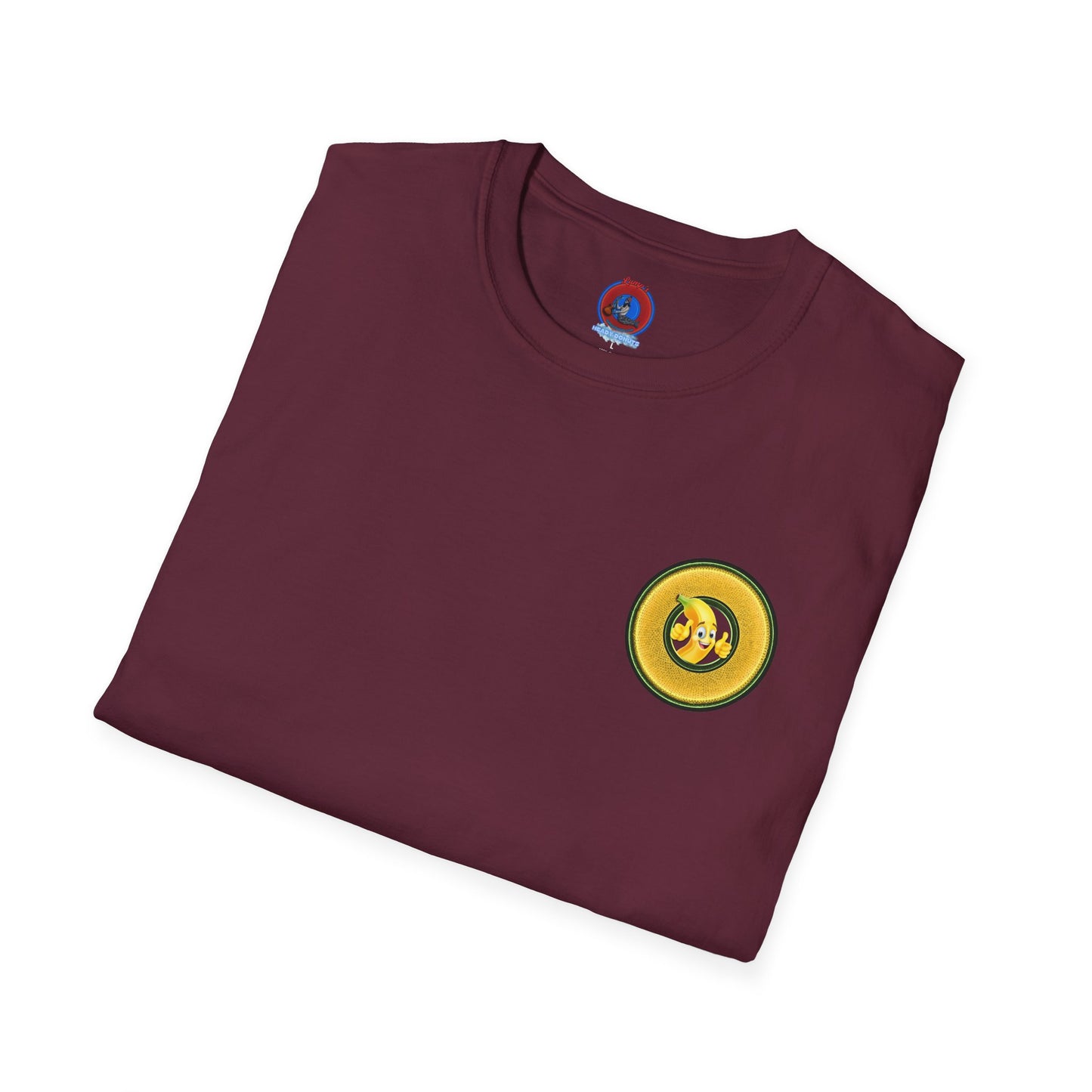 Classic Donut Tee - Unisex Soft-Style - "Dis sheet, it's bananas!" - series 1.0 - variant 5 - golden donut