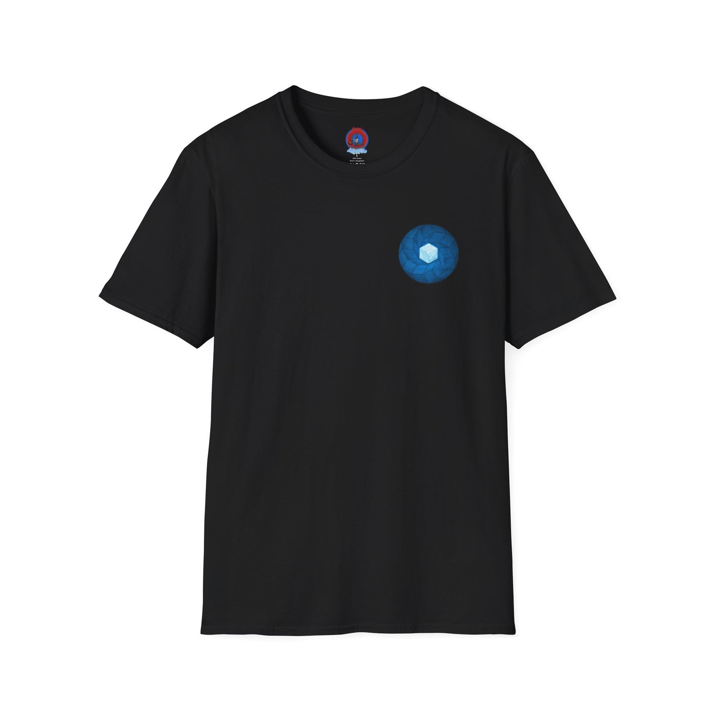 Classic Donut Tee - Unisex Soft-Style - "It's Ice... Cube's Donut" - variant 2 - blue cubed donut
