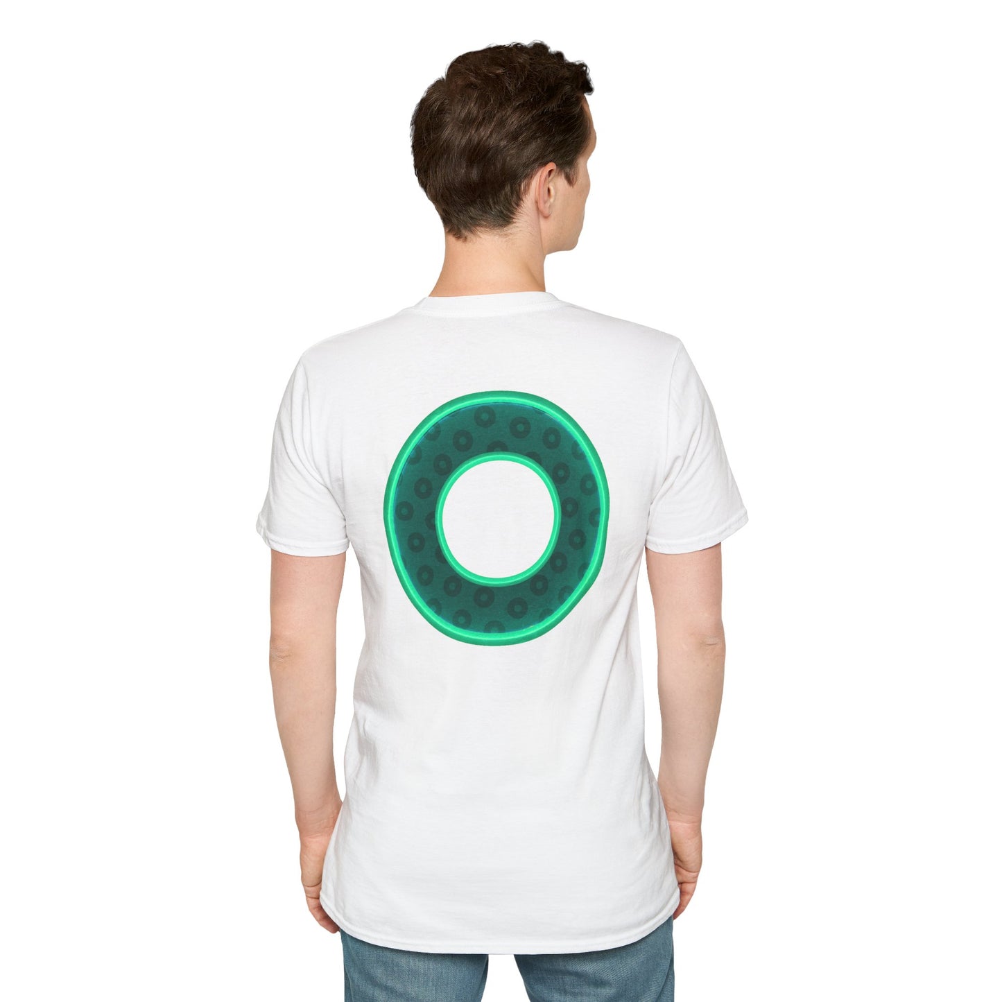 Plain Donuts/Unisex Soft-Style - "Plain Wide Mouthed Paradoxical Donuts" - forest green/mint green donuts
