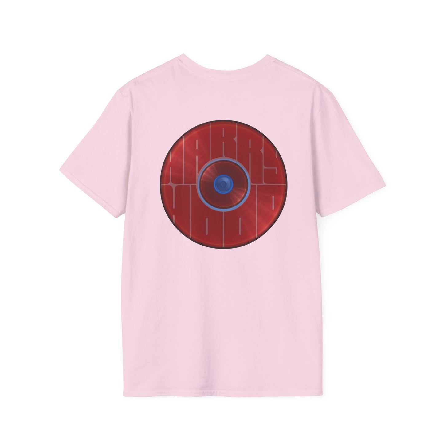Classic Donut Tee - Unisex Soft-Style - "Harry's Hoodlum Donut" - series 1.0  - variant 2 - lights off/red donut(s)