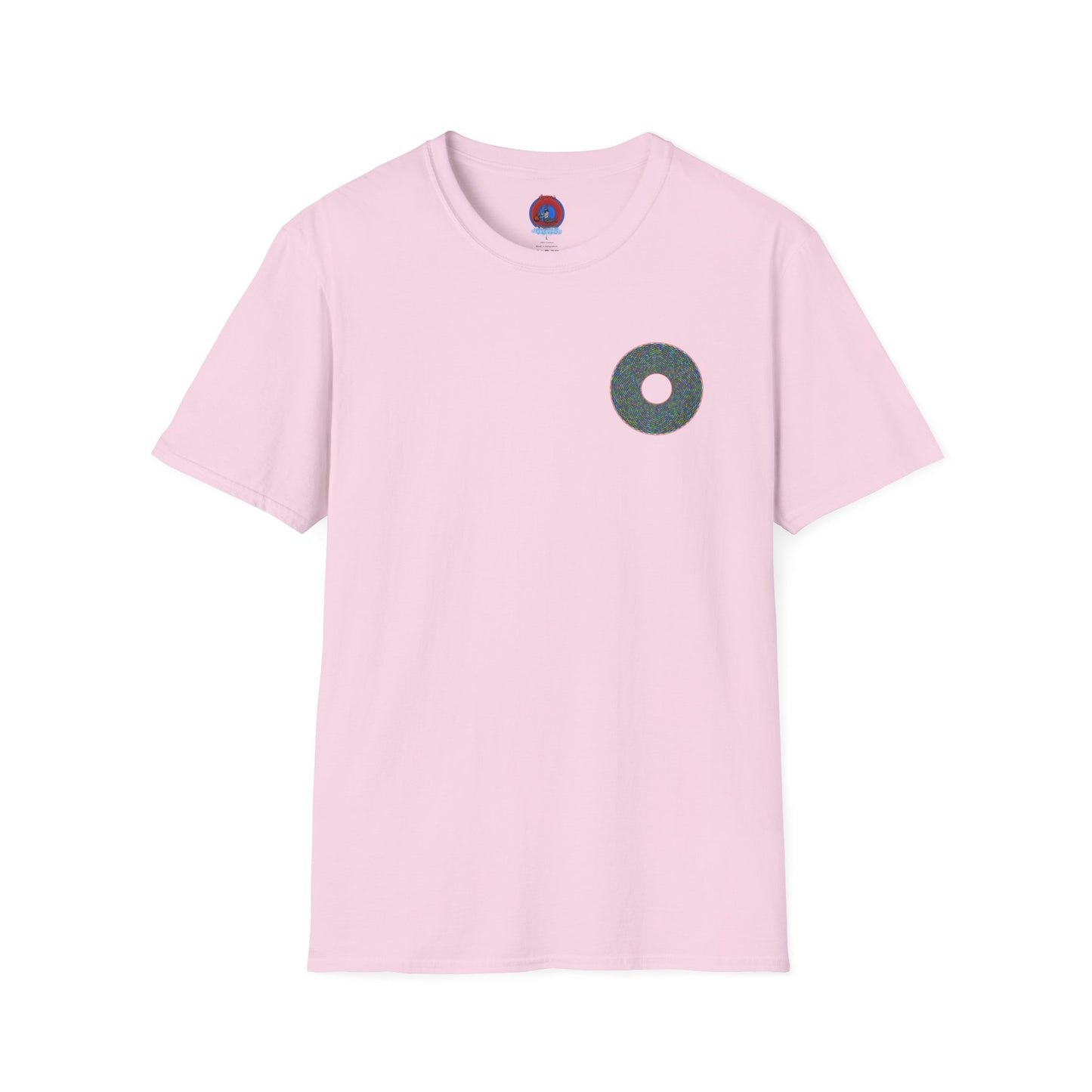 Donut Classic Donut Tee - Unisex Soft-Style - "The Pixilated Donut" - series 1.0 - multi-color donut