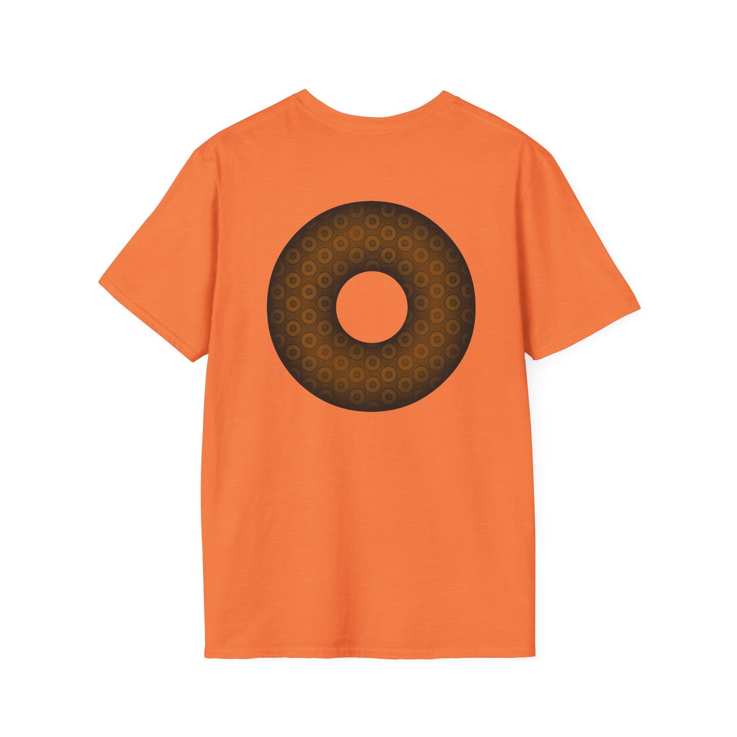 Plain Donuts/Unisex Soft-Style - "Plain Paradoxical Grided Donuts" - brown/dark brown donuts
