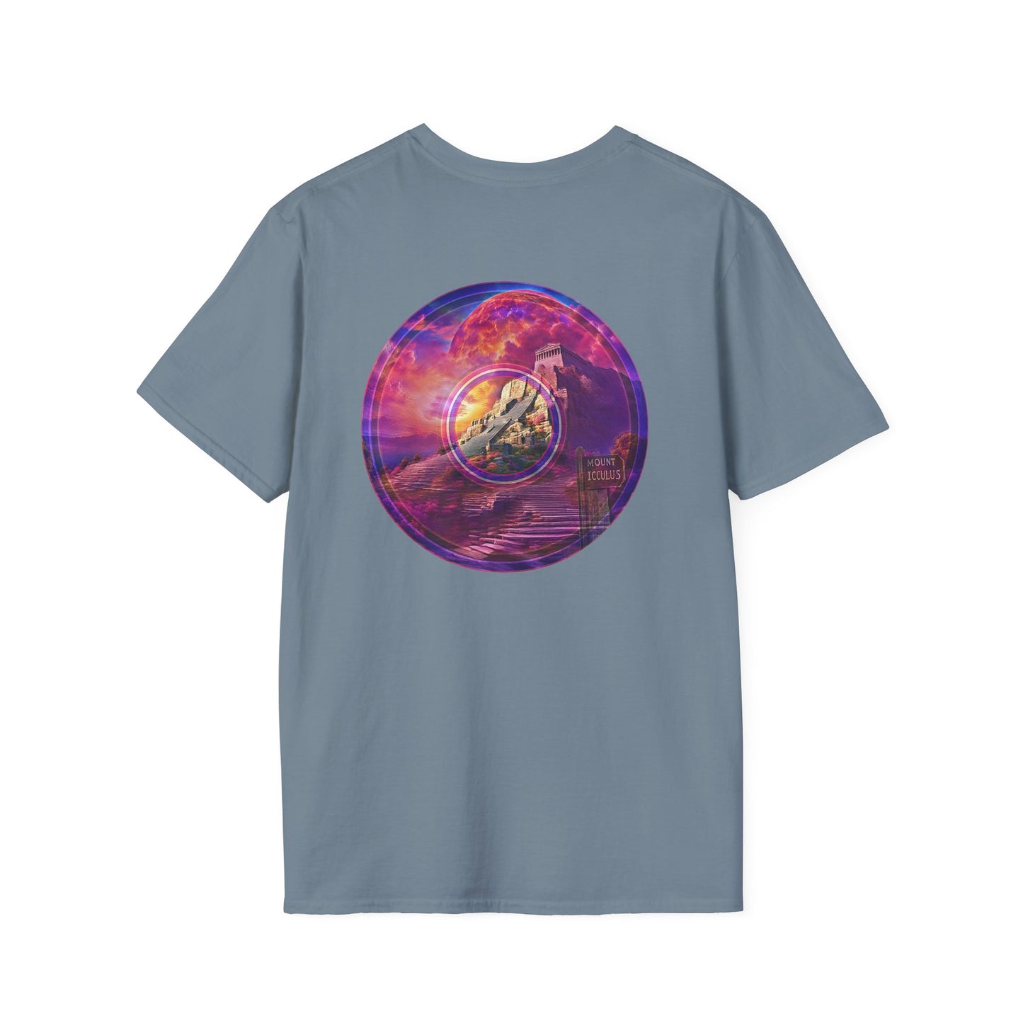 Classic Donut Tee - Unisex Soft-Style - "Icculus's Mountain Donuts " - series 1.0  - purple-ish donut