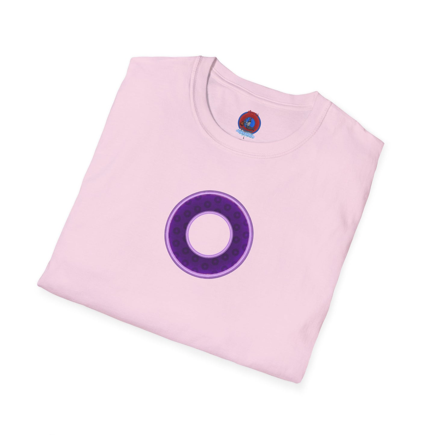 Plain Donuts/Unisex Soft-Style - "Plain Wide Mouthed Paradoxical Donuts" - dark purple/light purple donuts