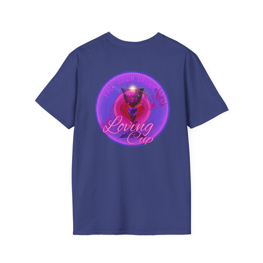 Classic Donut Tee - Unisex Soft-Style - "The Loving Donut" - series 1.0  - pink/purple donut [*Charity Donut]