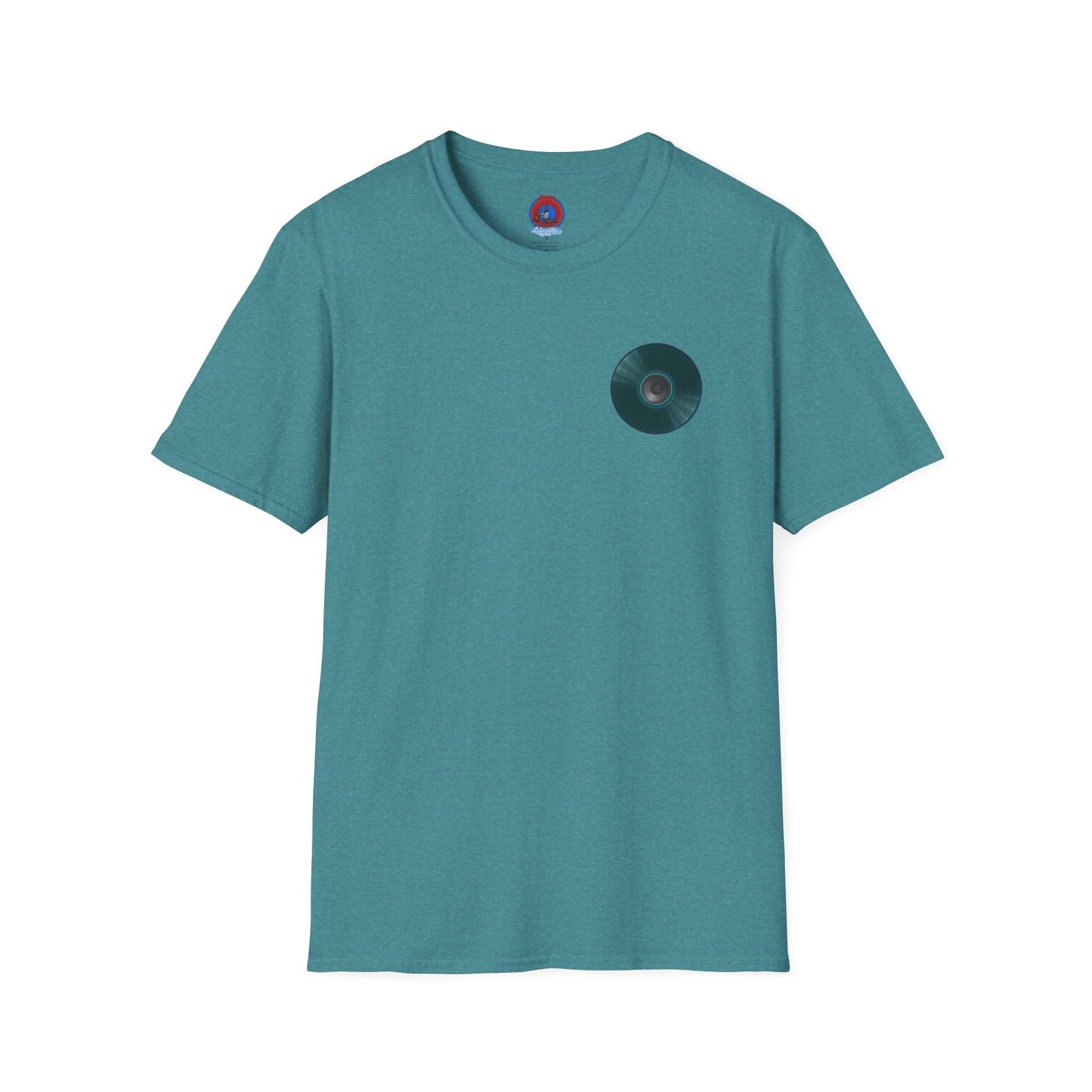 Classic Donut Tee - Unisex Soft-Style - "The Plain Record Donut" - series 1.0 - dark teal green