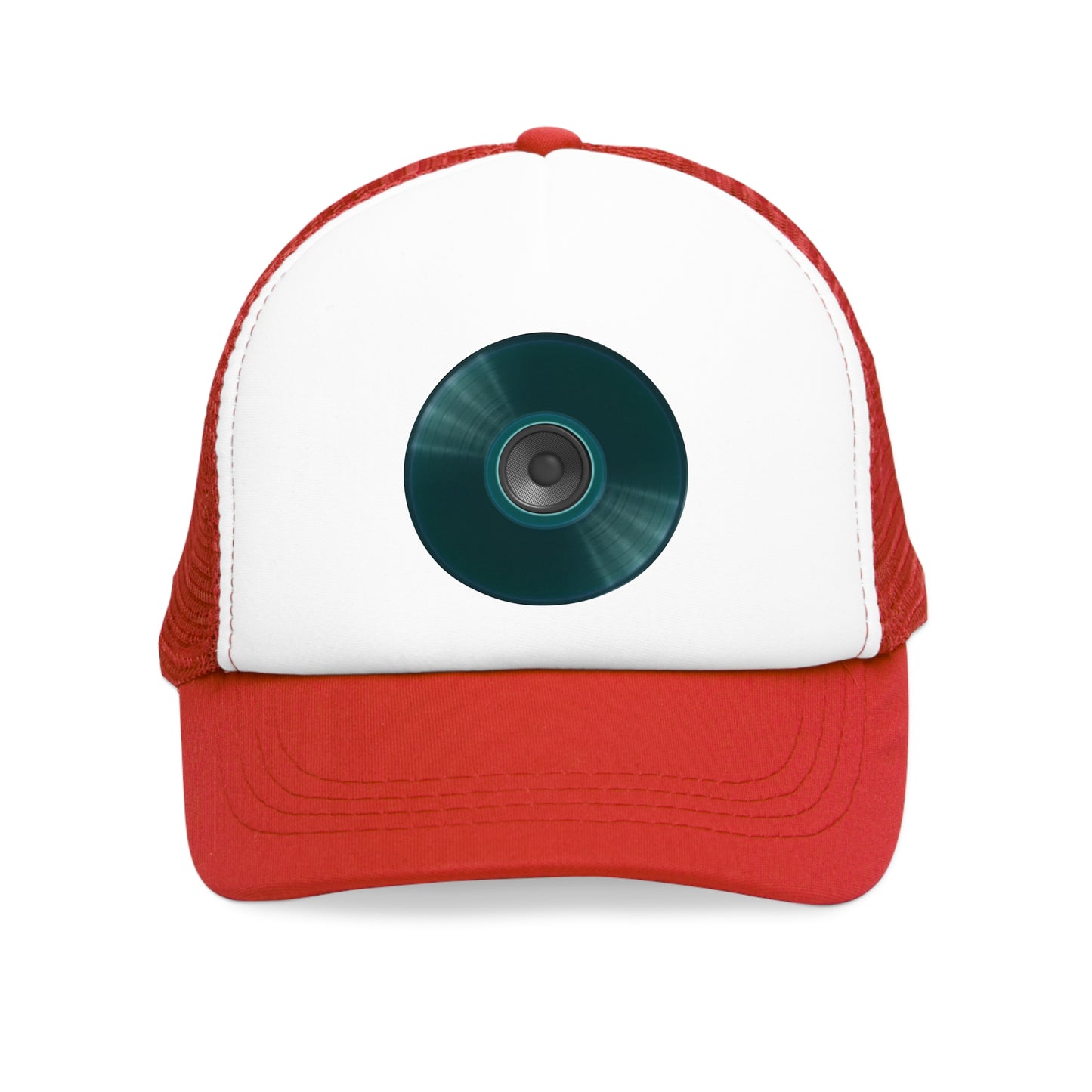 Lumpy Trucker Hat - "The Tranquil Donut" - dark teal donut