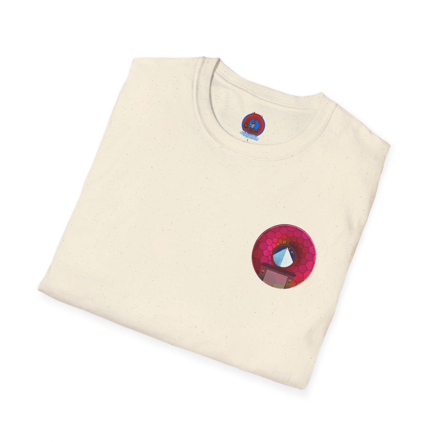 Classic Donut Tee - Unisex Soft-Style - "Limestone Donuts so Large" - variant 6 - green hexadonut