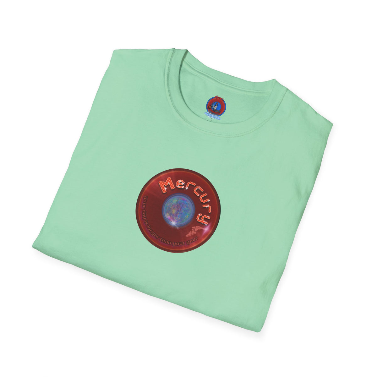 Classic Donut Tee - Unisex Soft-Style - "Donuts of the Gods" - series 1.0 - variant 5 - red donut