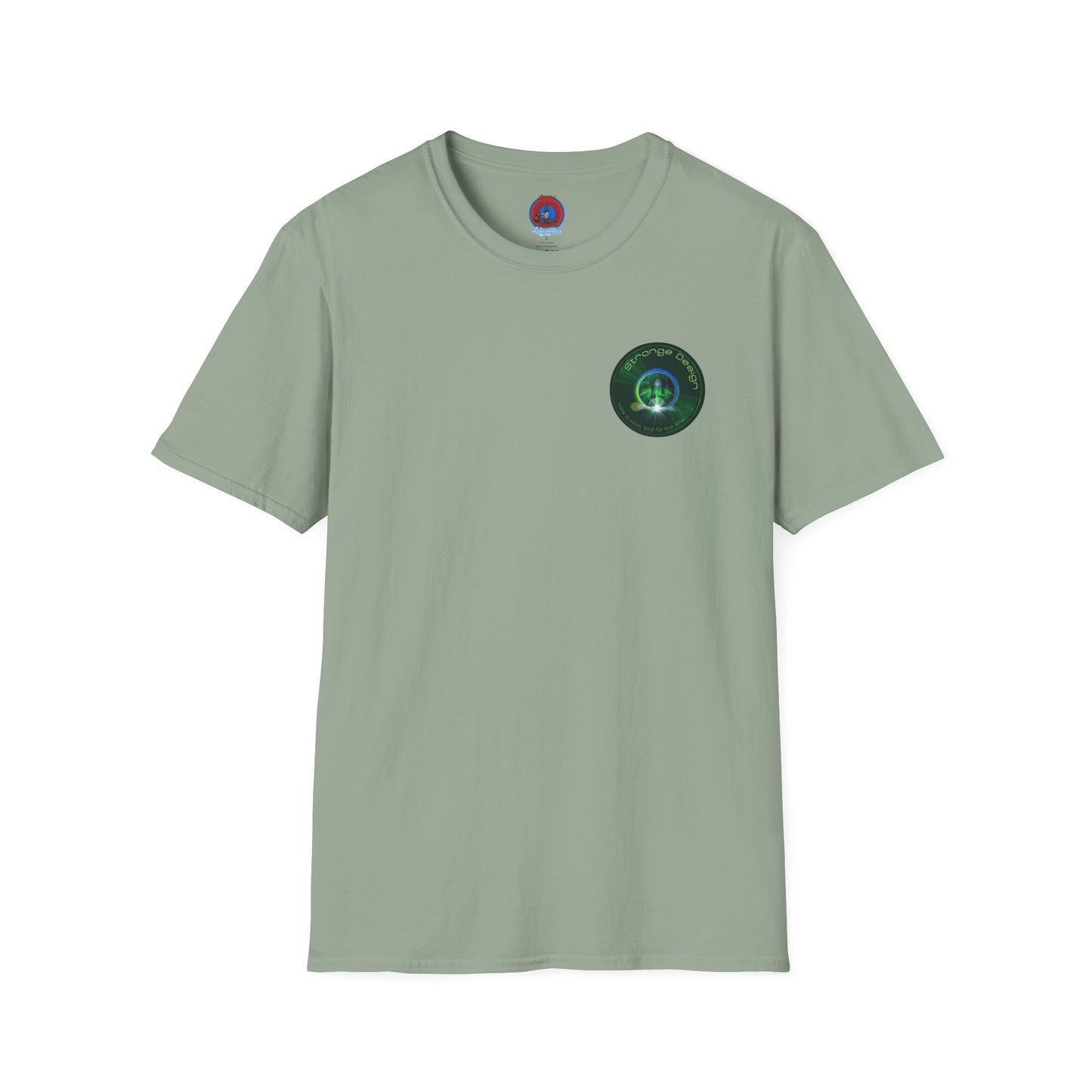 Classic Donut Tee - Unisex Soft-Style - "The Strangely Designed Donut Tee" - series 1.0 - green donut