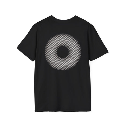 Classic Donut Tee - Unisex Soft-Style - "Ricky's Donut" - houndstooth donut