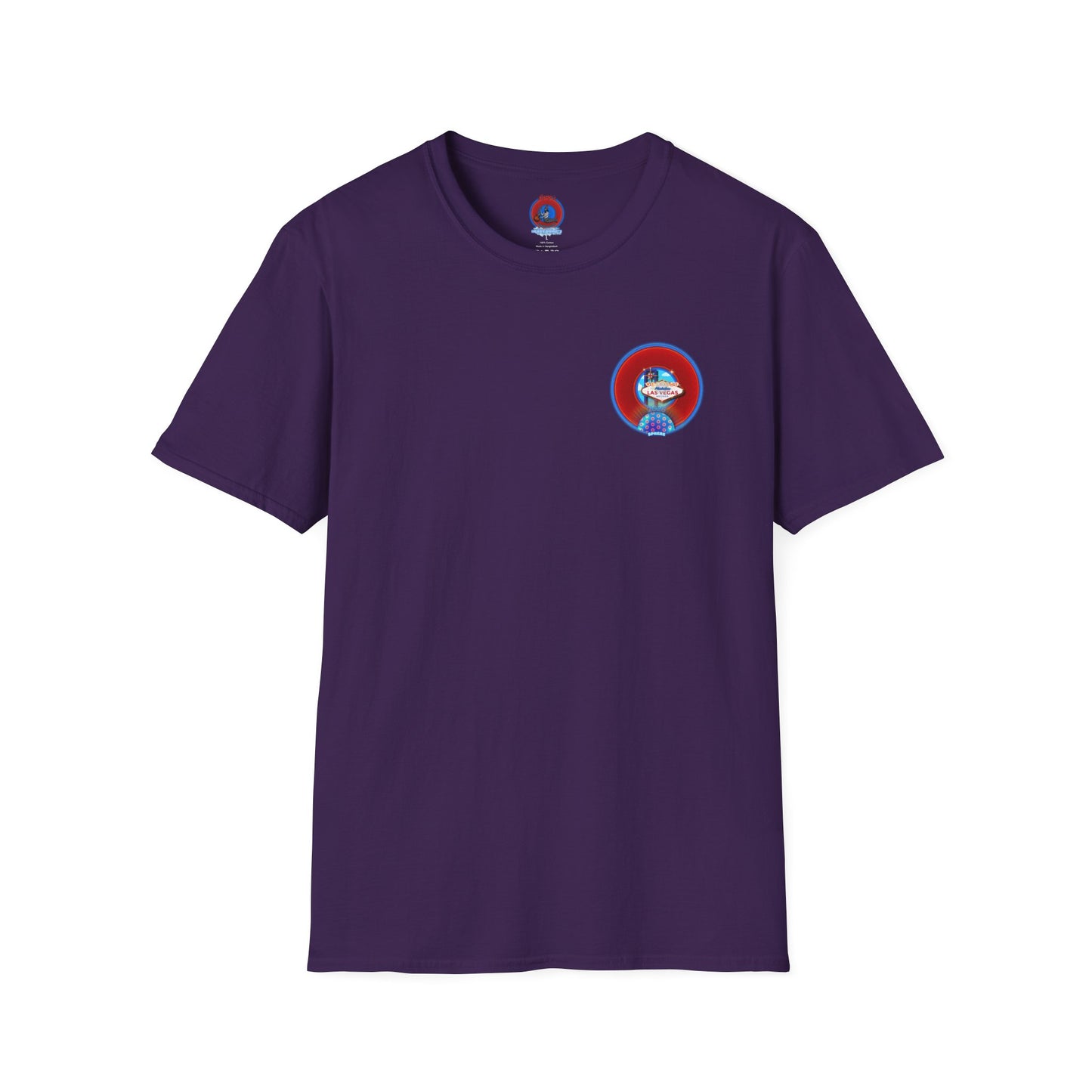 Classic Donut Tee - Unisex Soft-Style - "Viva Las Vegas Donut" - vivid red donut