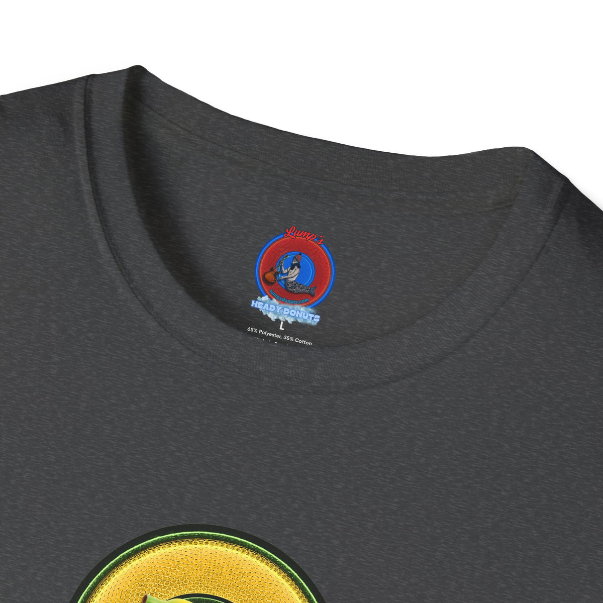 Classic Donut Tee - Unisex Soft-Style - "Dis sheet, it's bananas!" - series 1.0 - variant 5 - golden donut