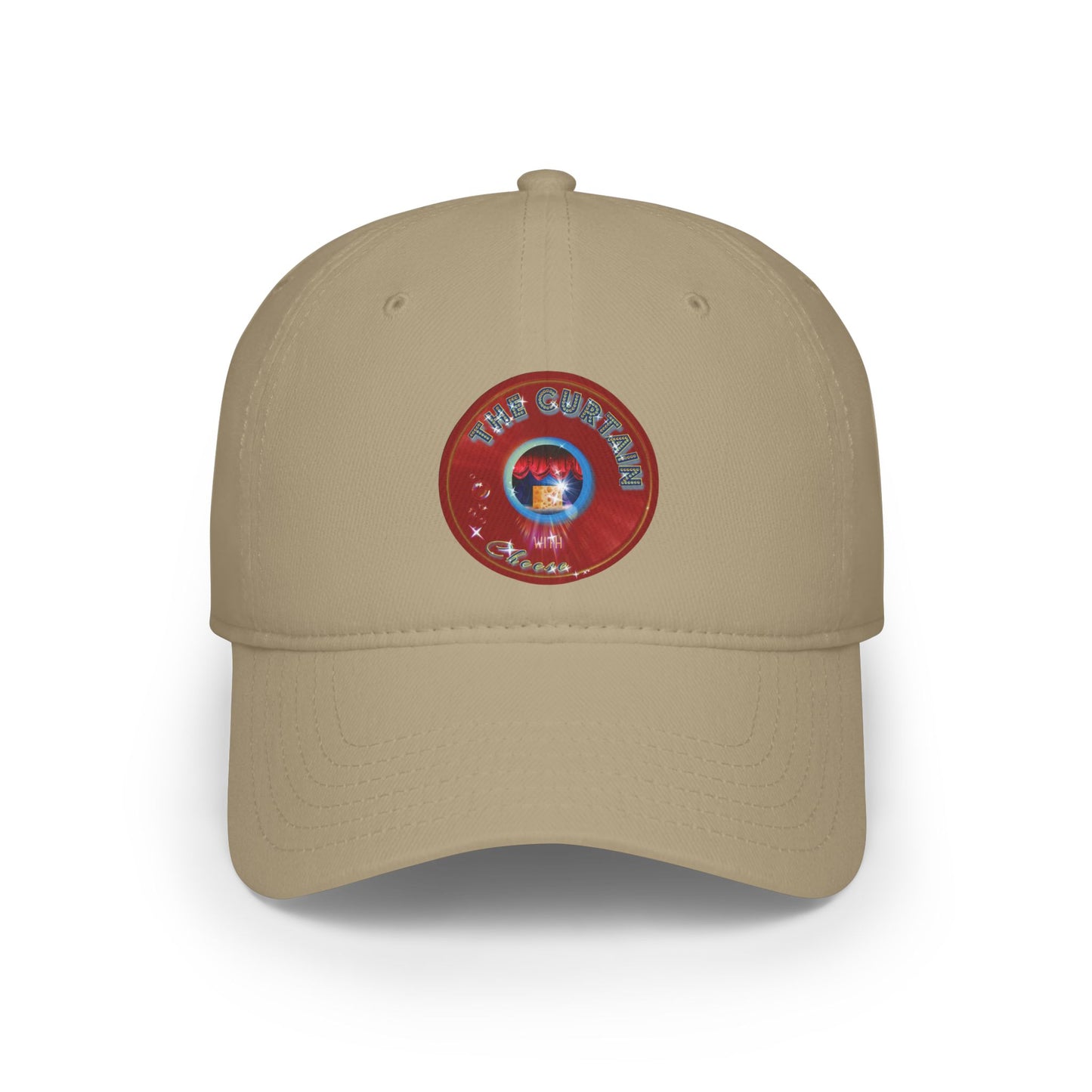 Lumpy Donut Baseball Cap - "The Official Donut W/" - variant 1 - red vivid donut w/