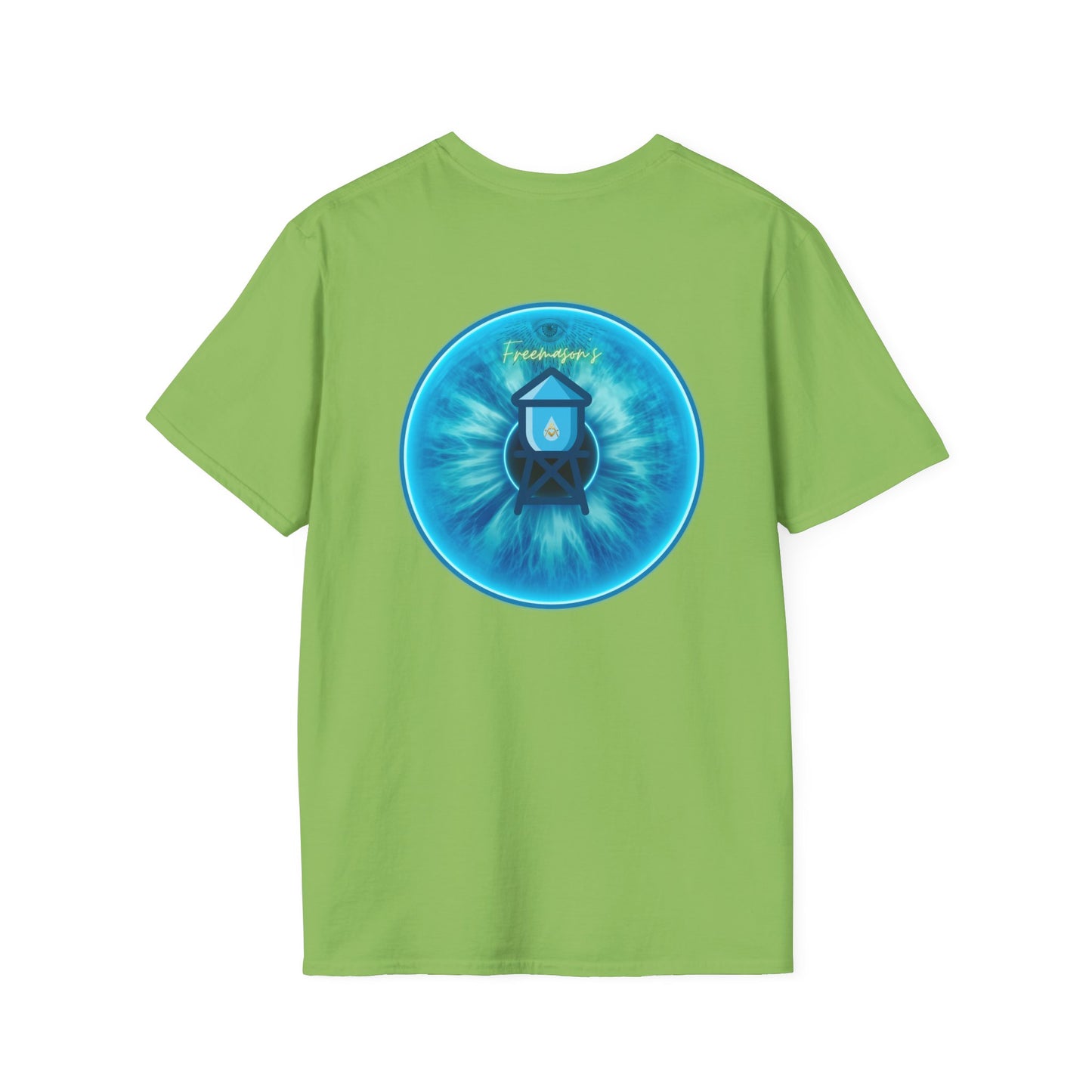 Classic Donut Tee - Unisex Soft-Style - "The Peering Donut of Opacity" - light blue idonut - variant 1