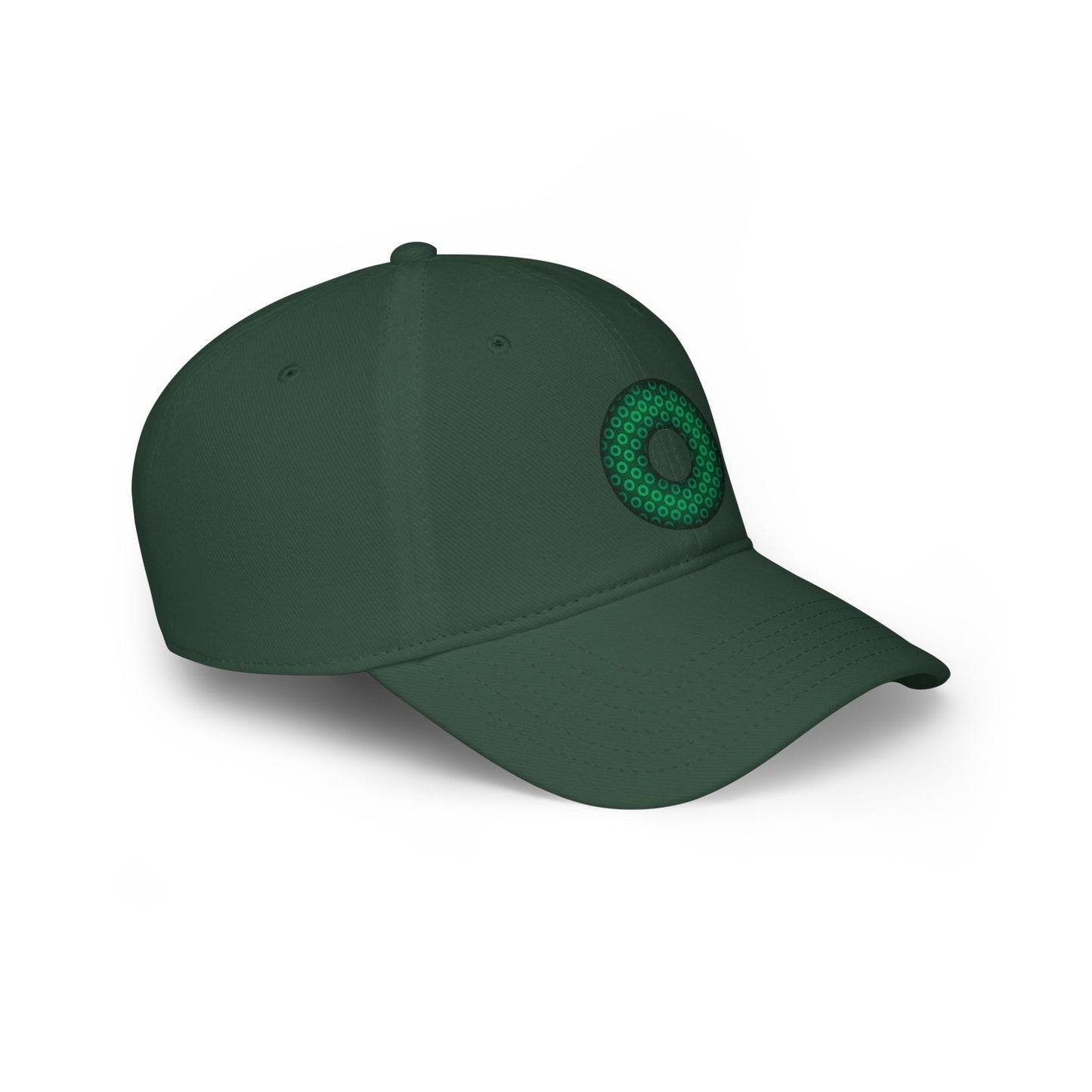 Lumpy Donut Baseball Cap - "Paradoxical Weathered Donut" - green/green paradoxical donut w/