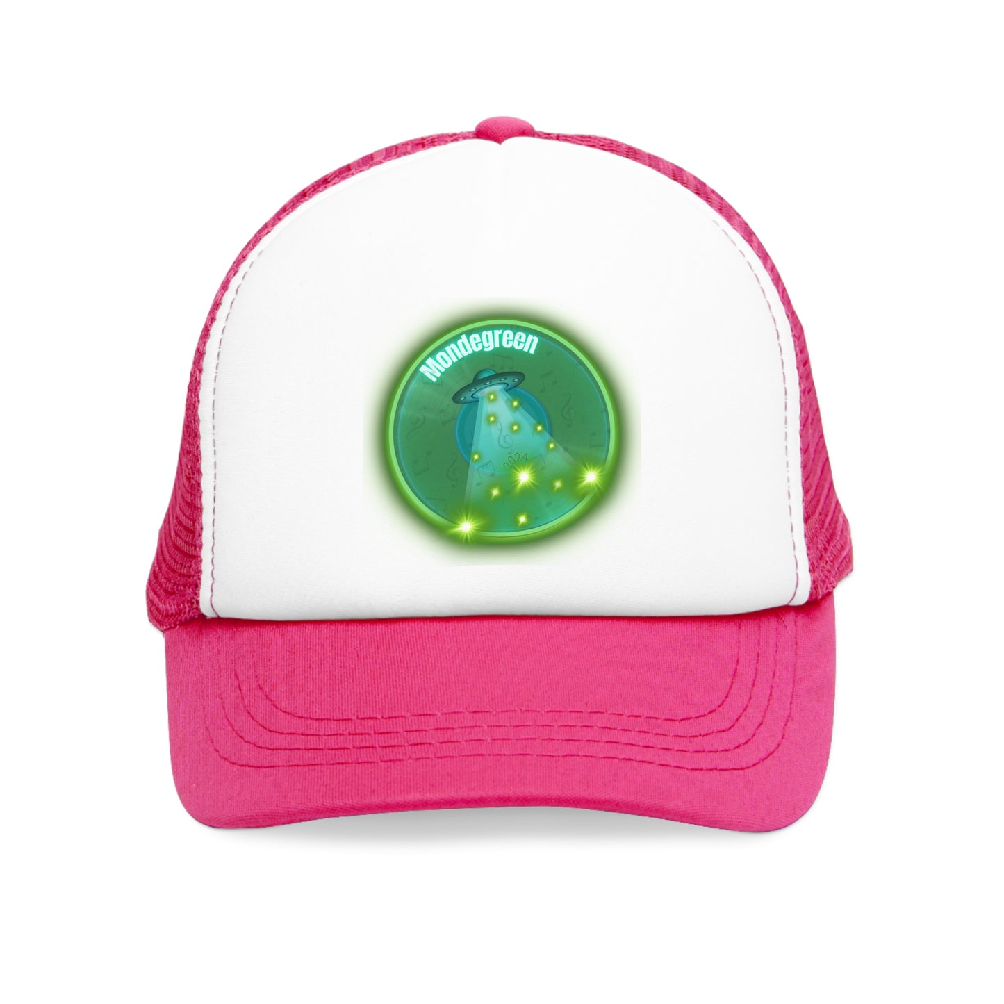 Lumpy Trucker Hat - "The Dover Donut Abduction Story" - variant 1 - green donut