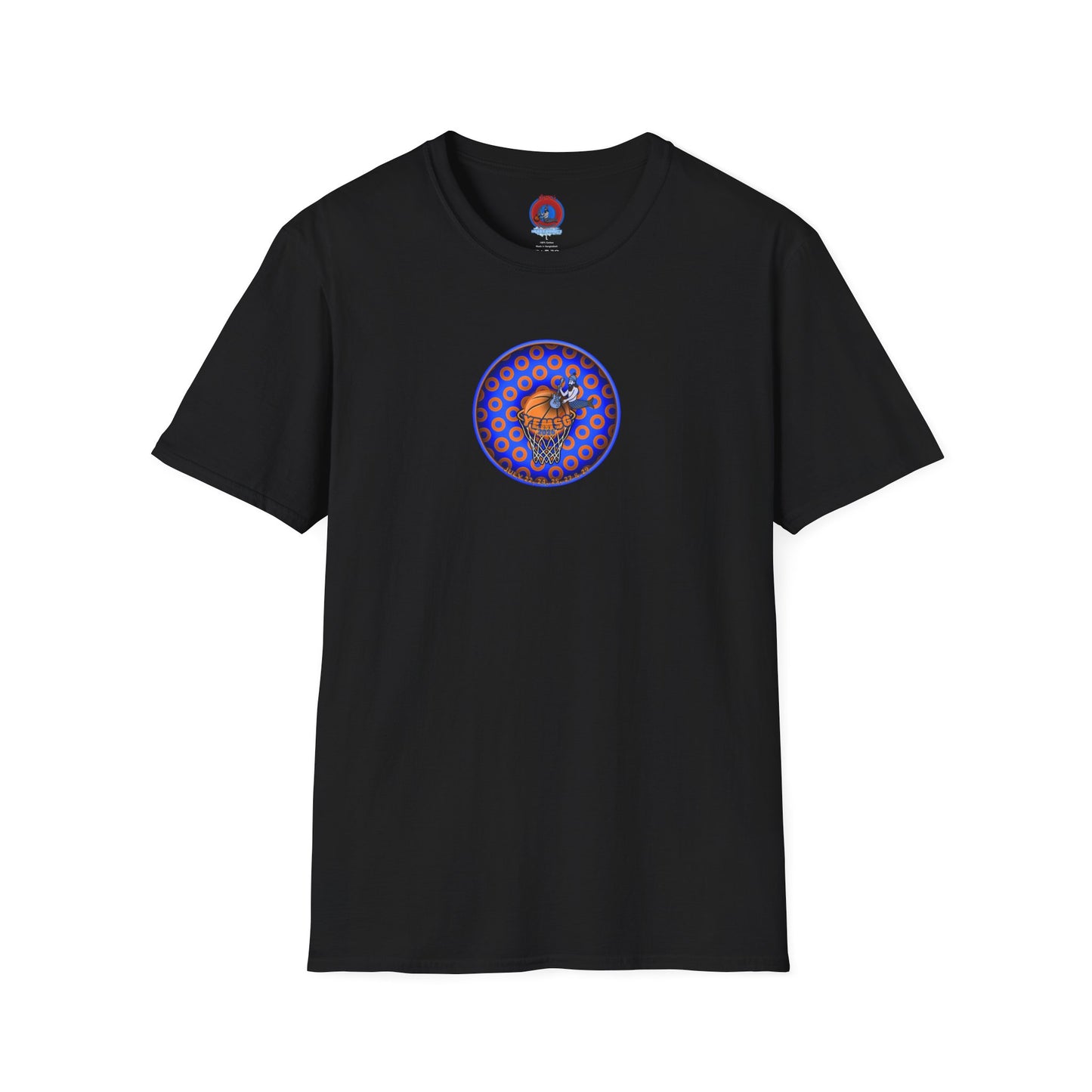 Classic Donut Tee - Unisex Soft-Style - "Diedrich Knickerbocker's Donut" - blue/orange caviar paradox donut - variant 2