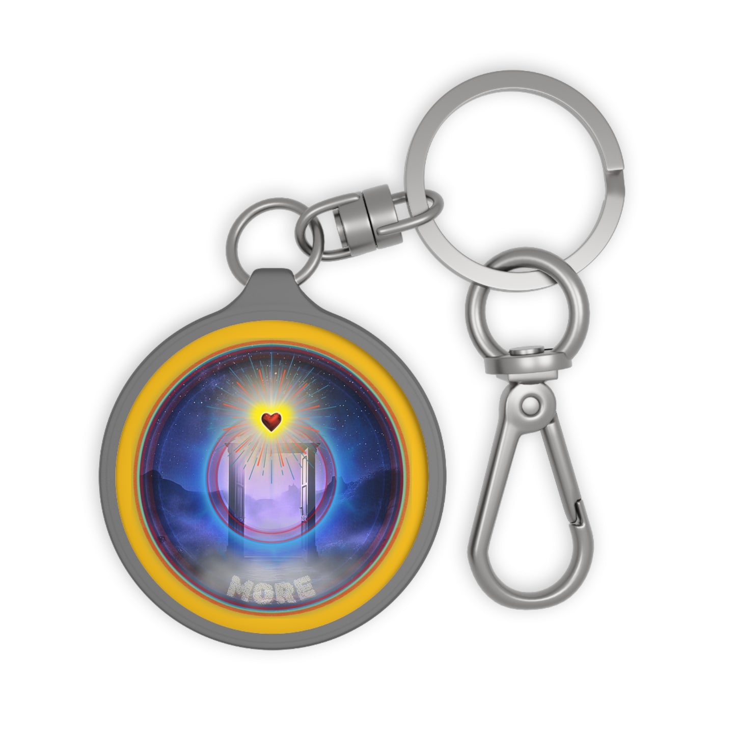 Lumpy Donut Keychain - "The Loving Donut" - series 1.0 - purple/magenta donut [*charitable donut]