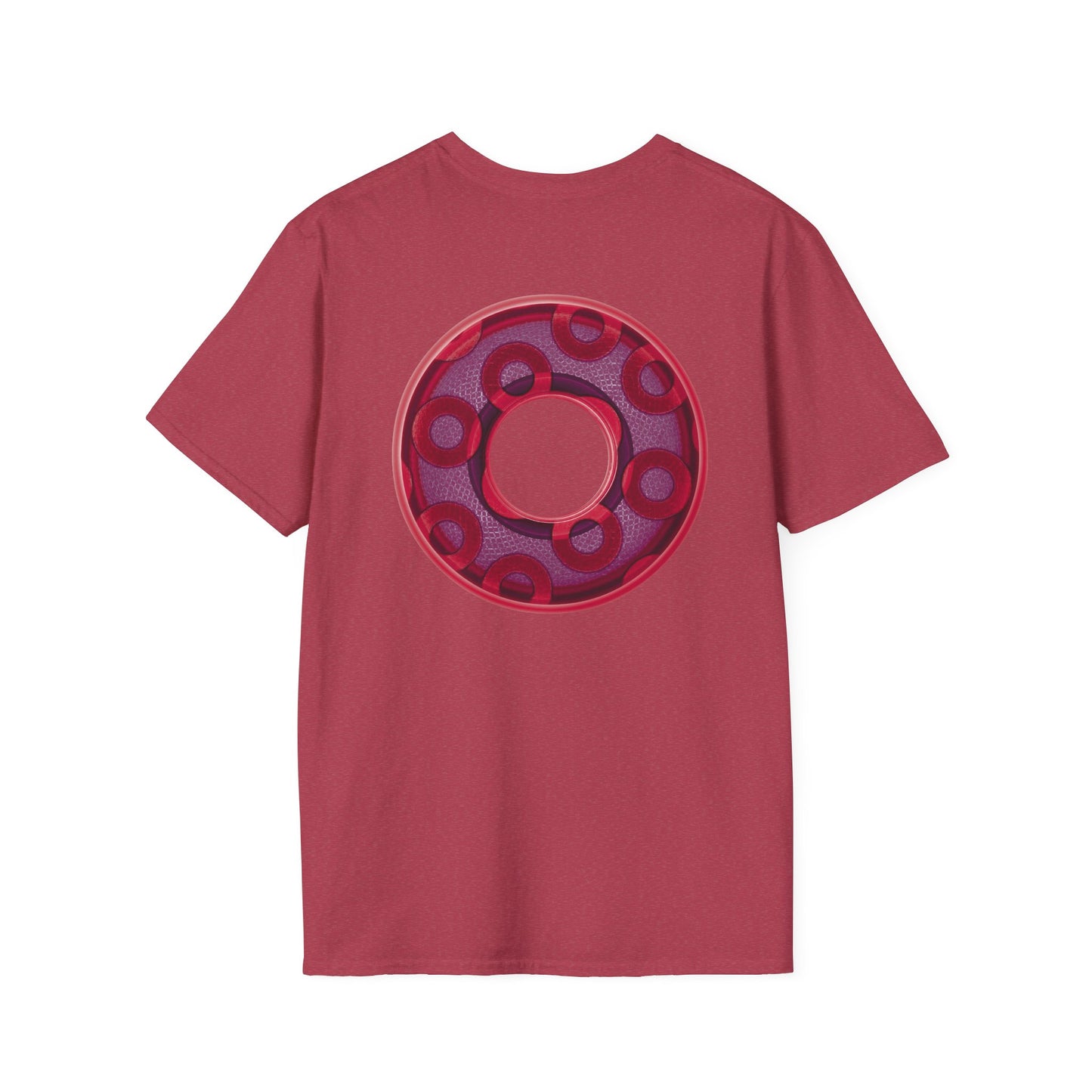 Plain Donuts/Unisex Soft-Style - "Plain Rustic Paradoxical Donuts" - mauve/purple donuts