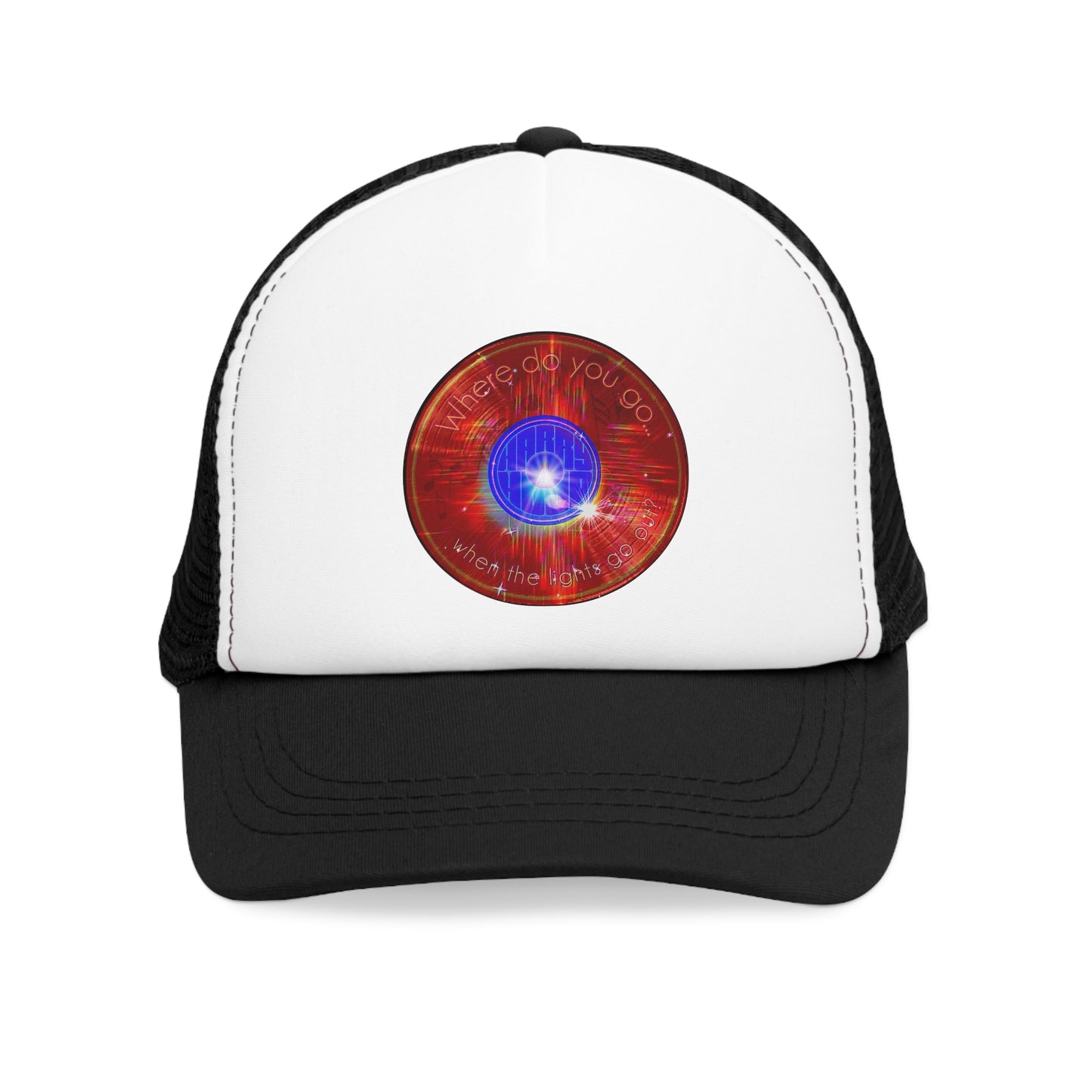 Lumpy Trucker Hat - "Where'd Harry Go? He Left This Hat" - variant 1 - red donut