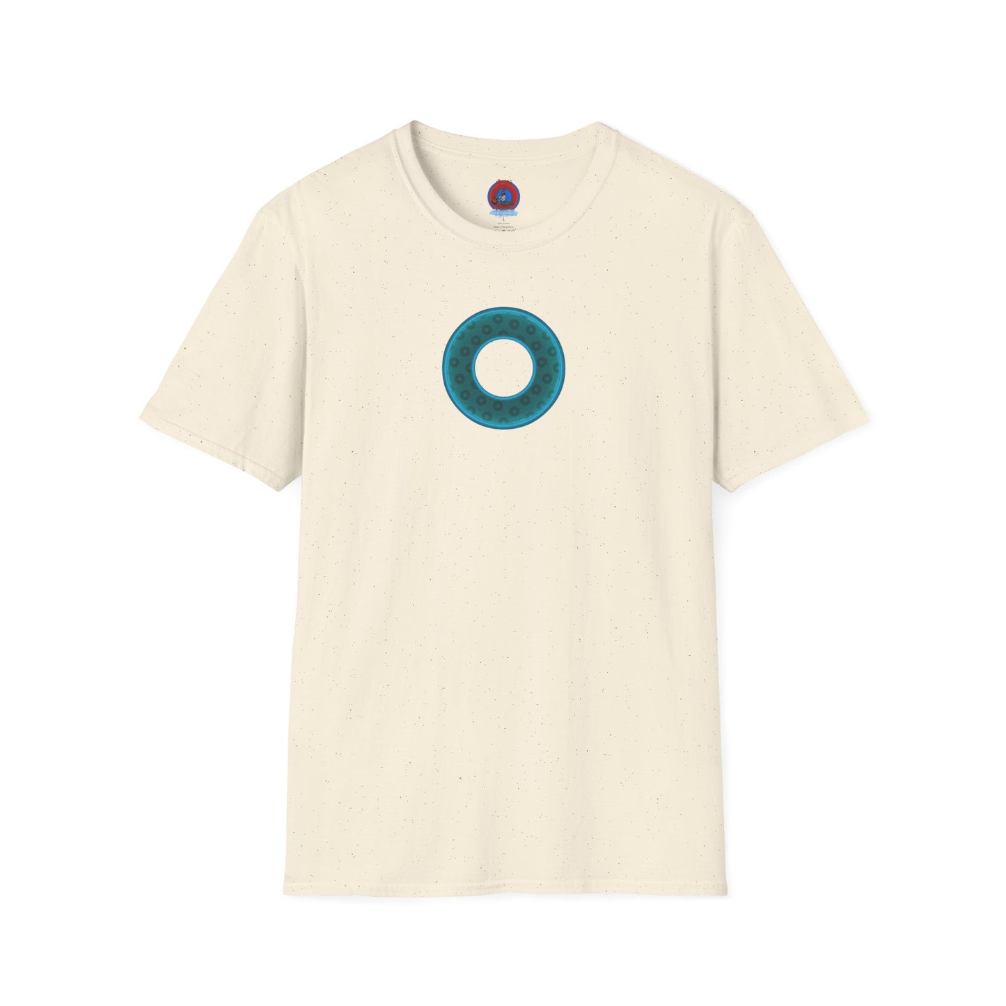 Plain Donuts/Unisex Soft-Style - "Plain Wide Mouthed Paradoxical Donuts" - dark teal/dark teal donuts