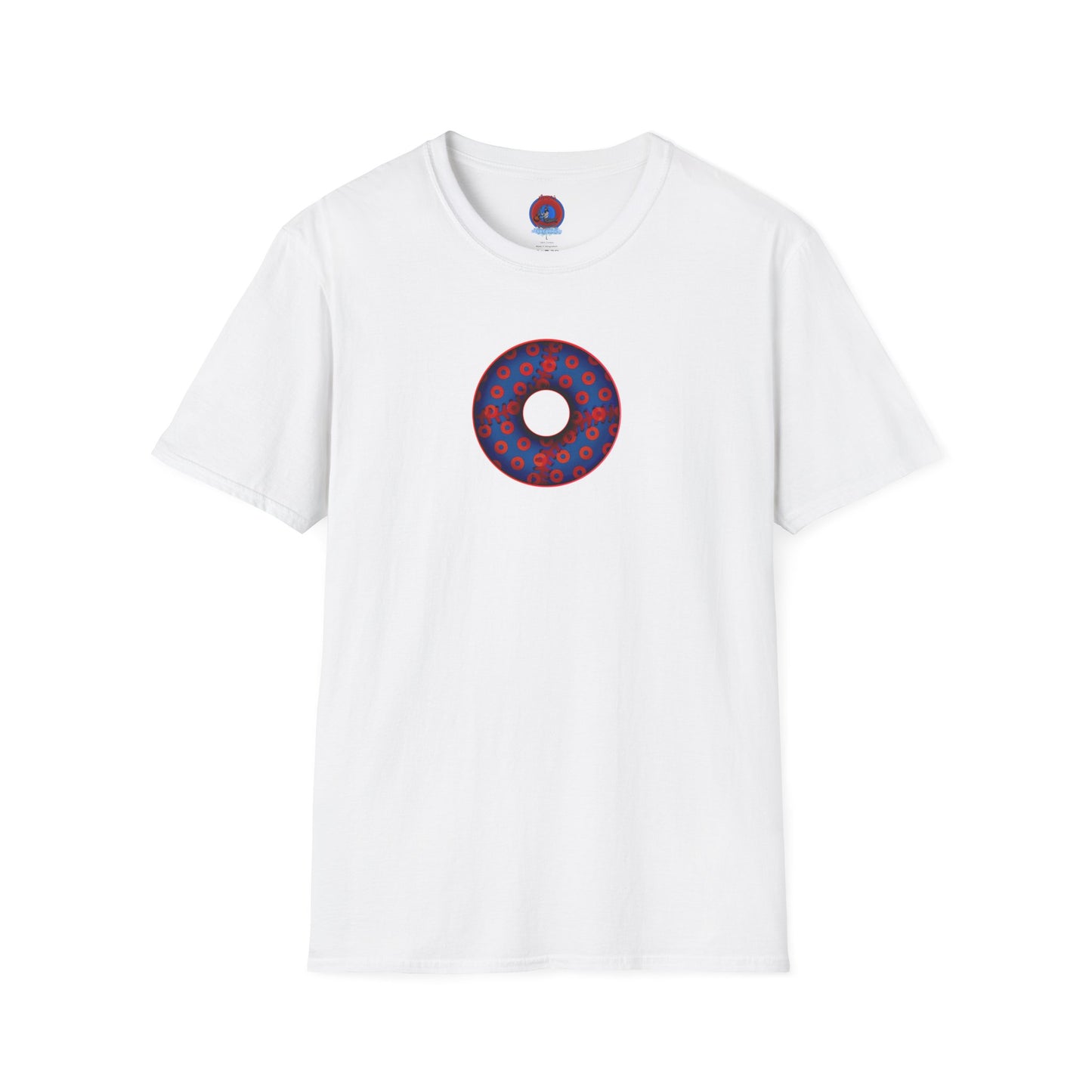 Classic Donut Tee - Unisex Soft-Style - "Phenway Ballpark Donuts" - vivid baseball paradox donut - variant 5