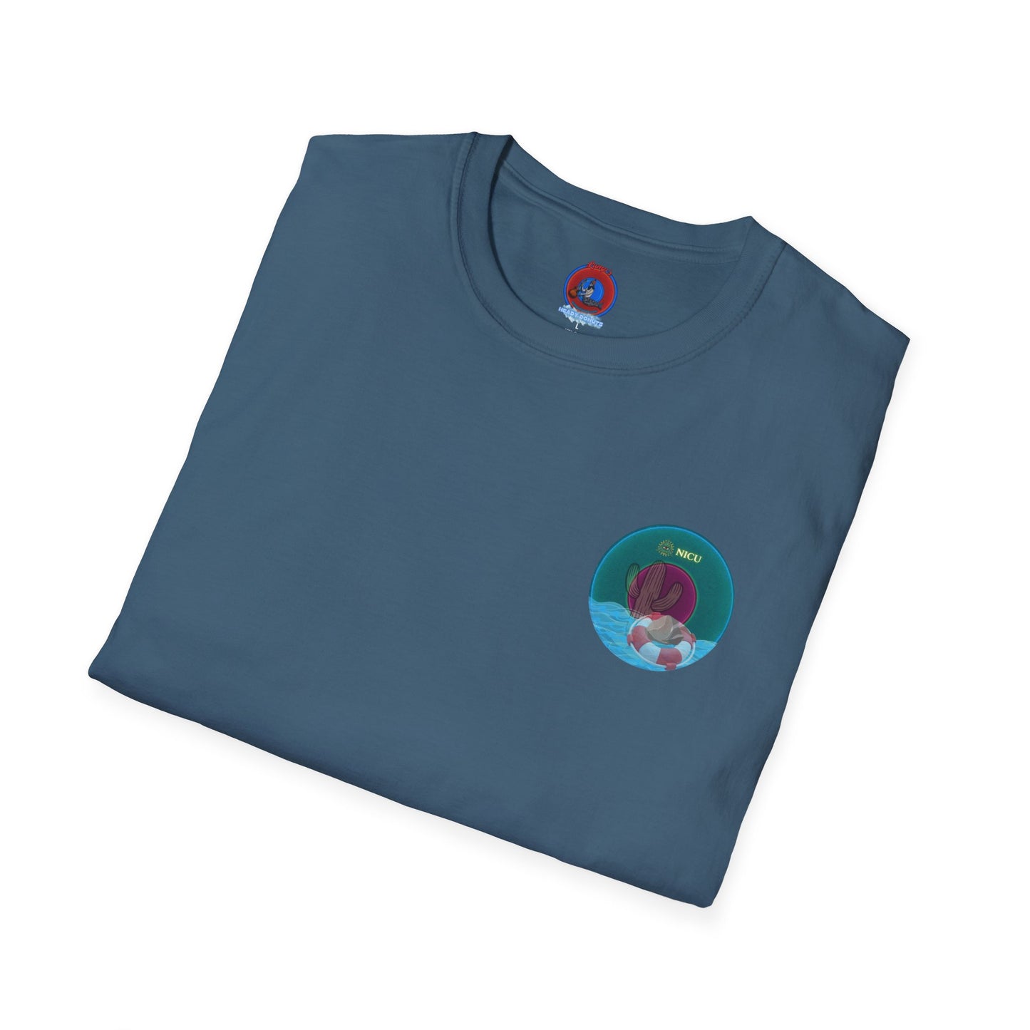 Classic Donut Tee - Unisex Soft-Style - "Masonic Donut of Rites" - series 1.0  - dark teal donut