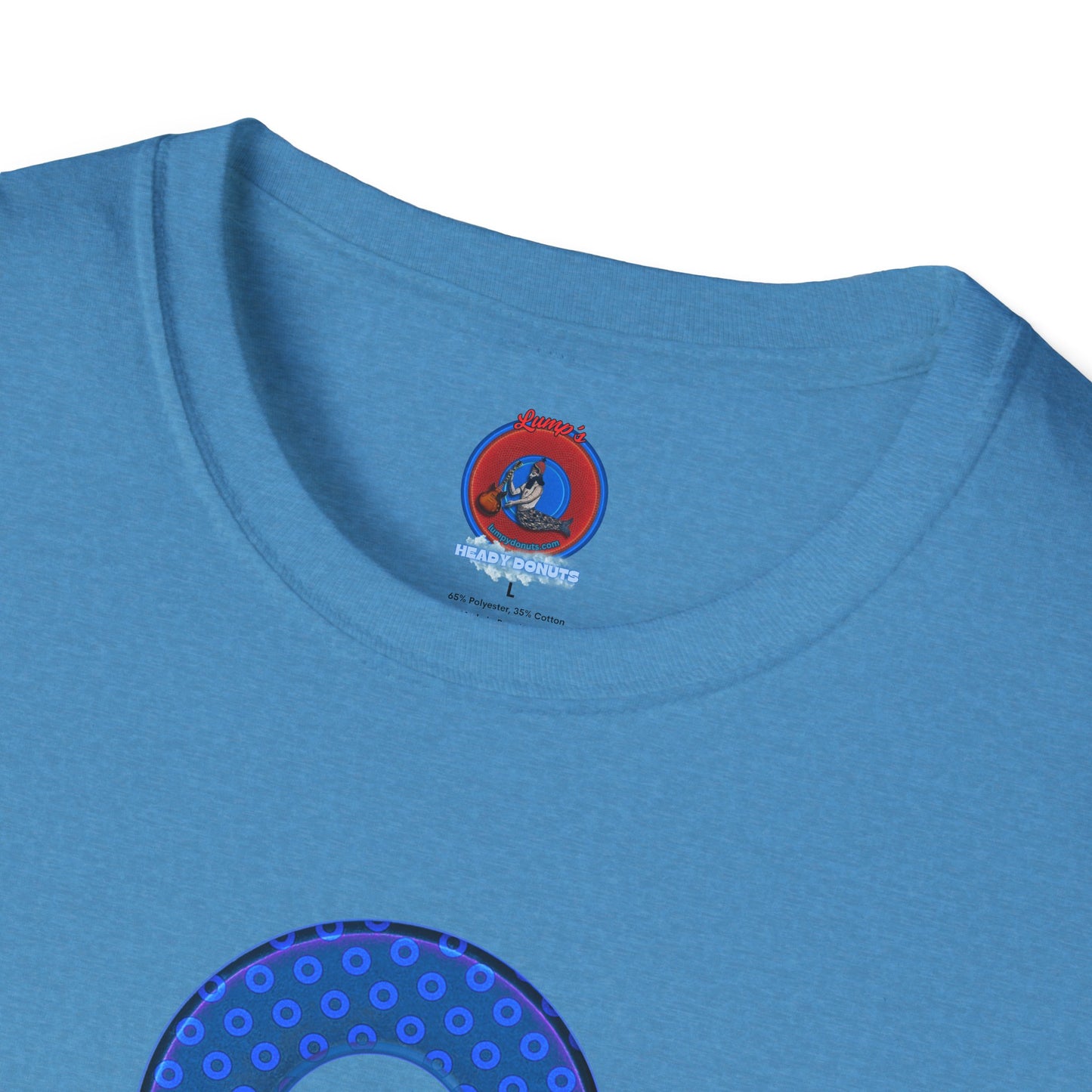 Plain Donuts/Unisex Soft-Style - "Plain Electric Paradoxical Donuts" - royal blue/dark blue donuts