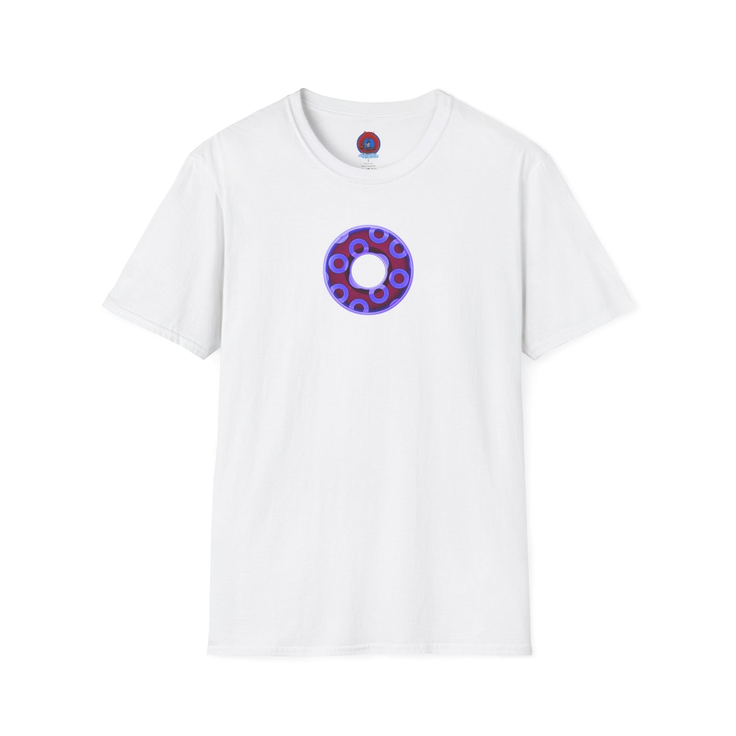 Plain Donuts/Unisex Soft-Style - "Plain Rustic Paradoxical Donuts" - violet/dark purple donuts