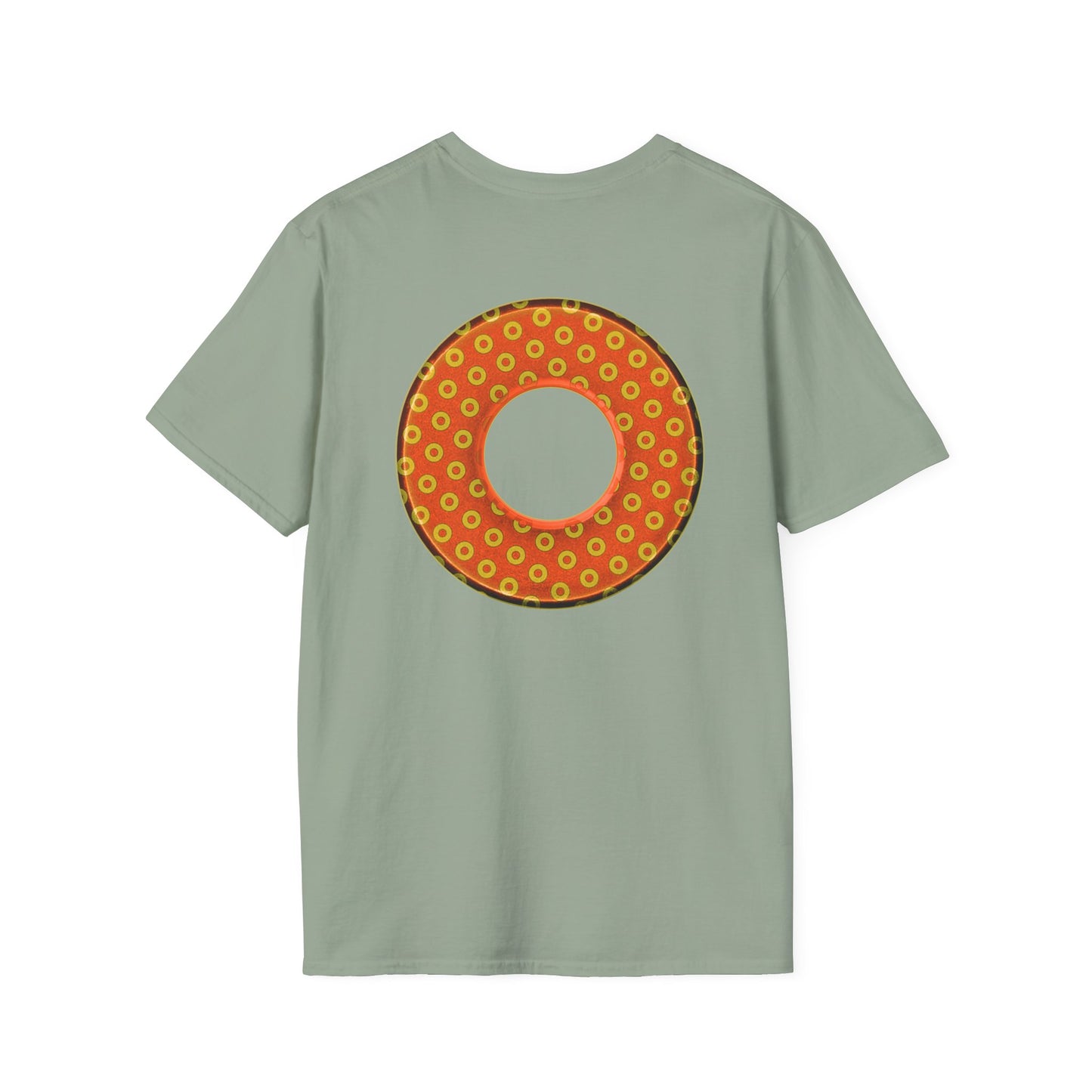 Plain Donuts/Unisex Soft-Style - "Plain Electric Paradoxical Donuts" - gold/orange donuts