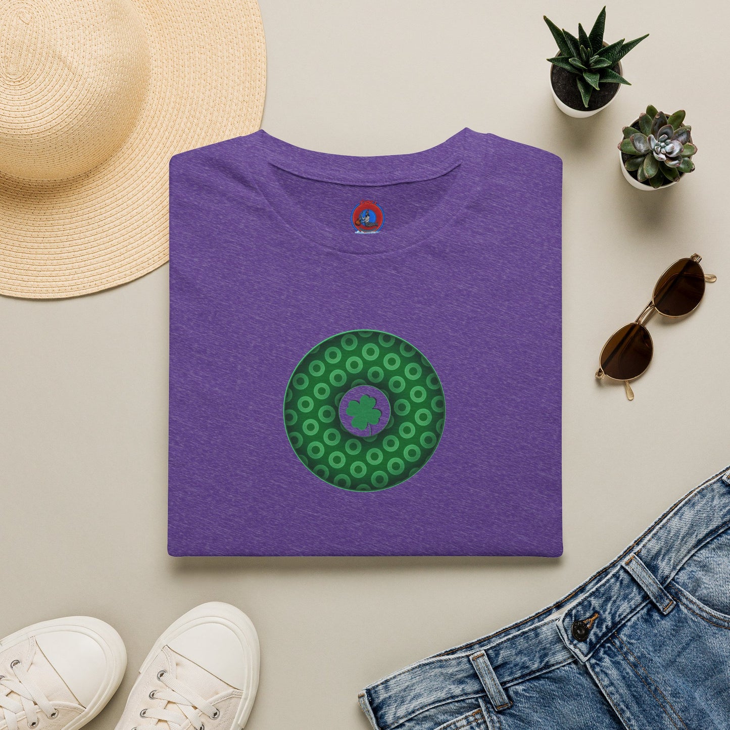 Classic Donut Tee - Unisex Soft-Style - "Patron Saint of Donuts" - St. Patrick's Day Donut - holiday edition - variant 1