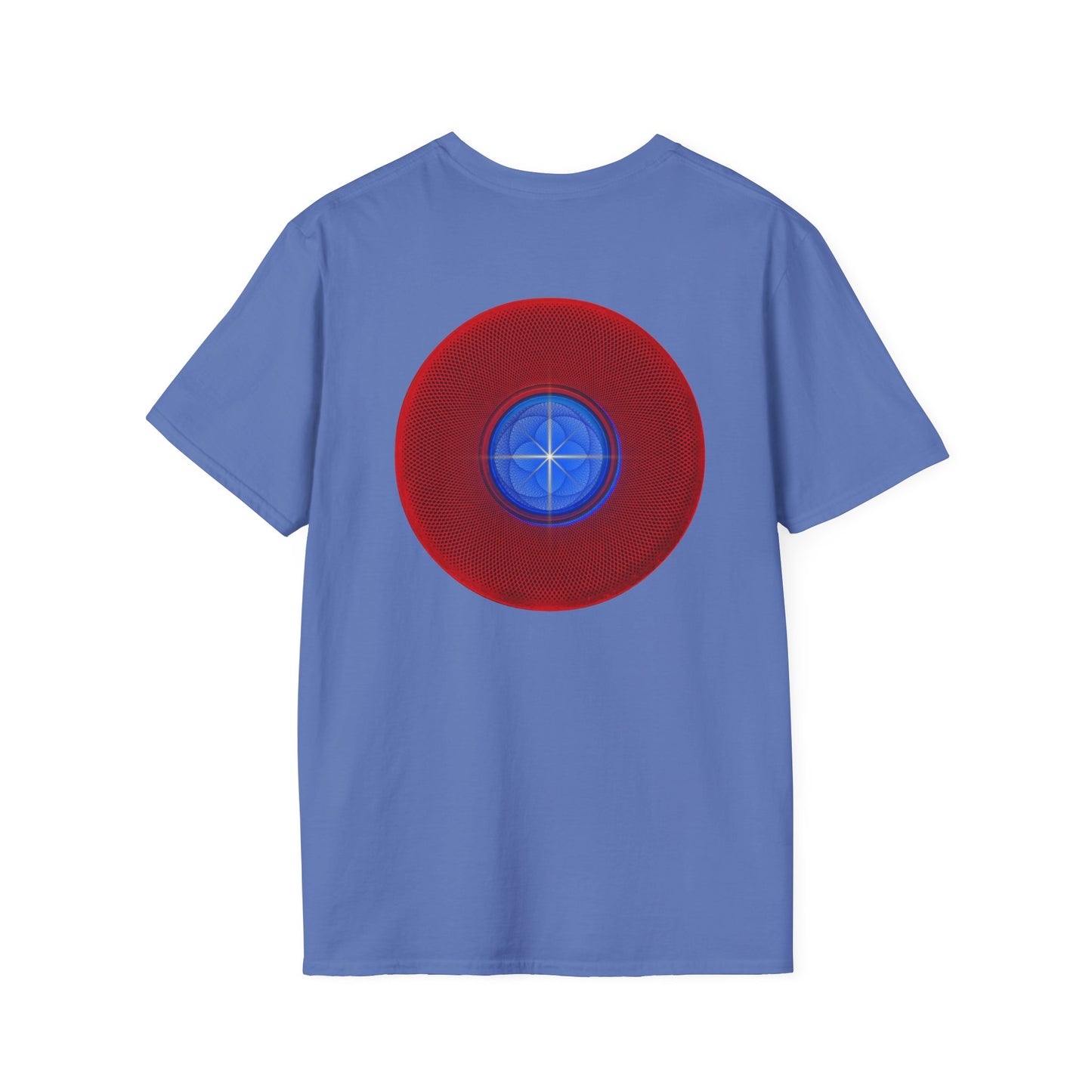 Classic Donut Tee - Unisex Soft-Style - "The Geometrical Donut" - series 1.0 - red donut