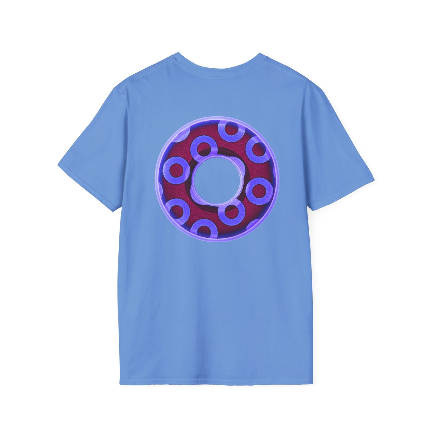 Plain Donuts/Unisex Soft-Style - "Plain Rustic Paradoxical Donuts" - violet/dark purple donuts