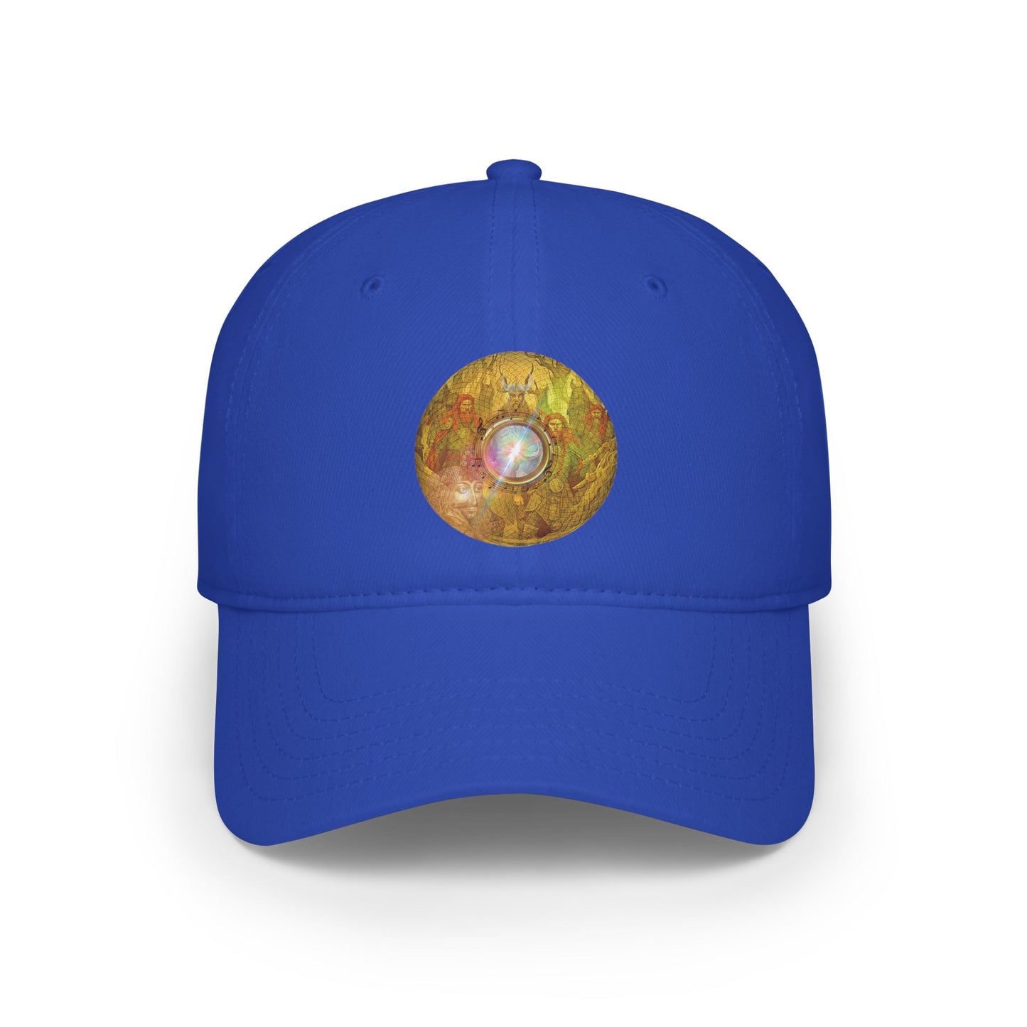 Lumpy Donut Baseball Cap - "Vald's Impaling Donut Cap" - golden symmetrical donut w/