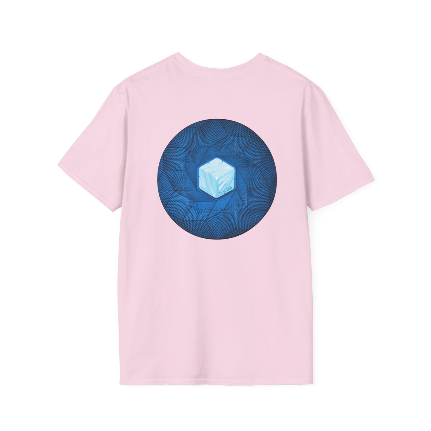 Classic Donut Tee - Unisex Soft-Style - "It's Ice... Cube's Donut" - variant 2 - blue cubed donut